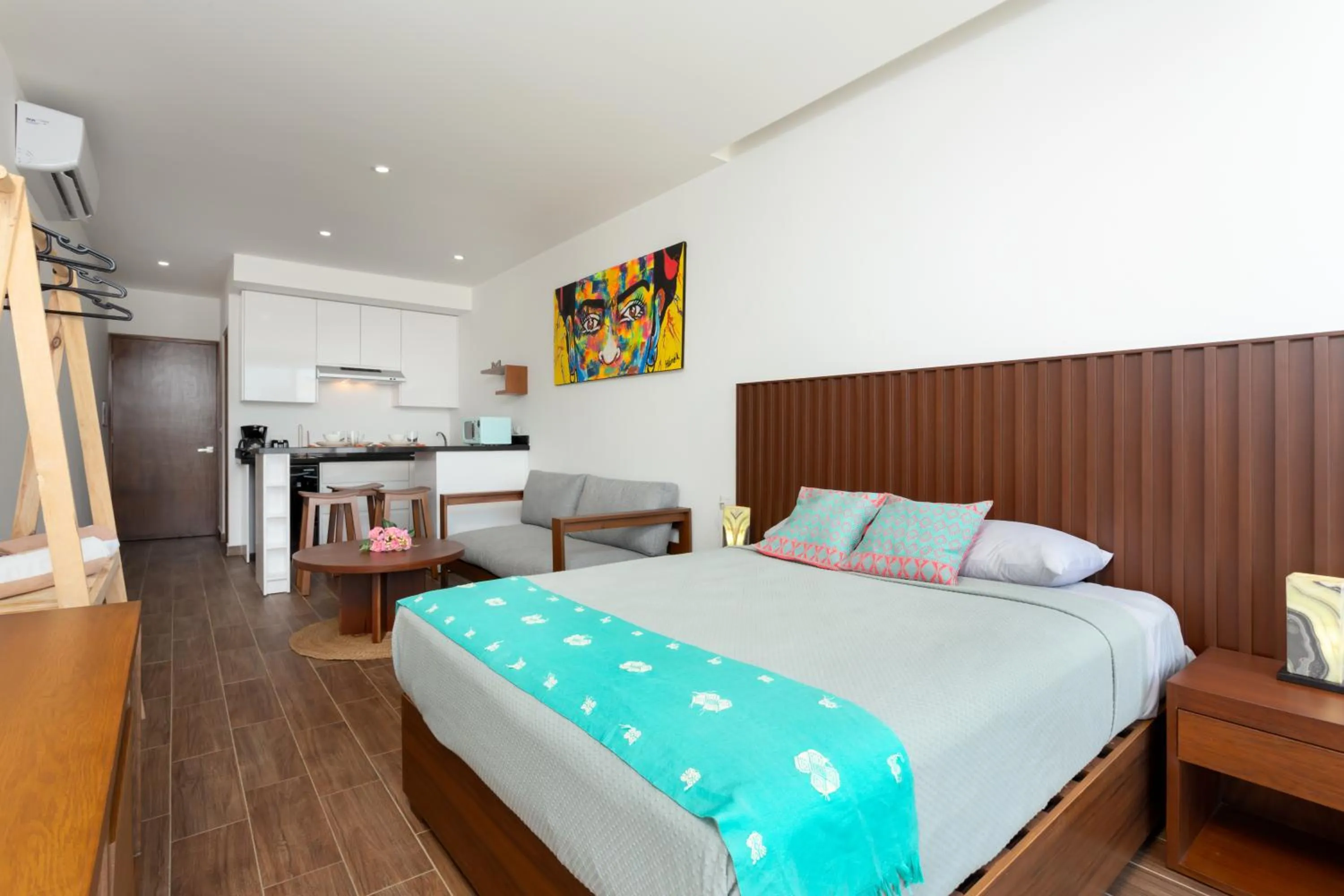 Bed in Edificio Vanessa 24 studios