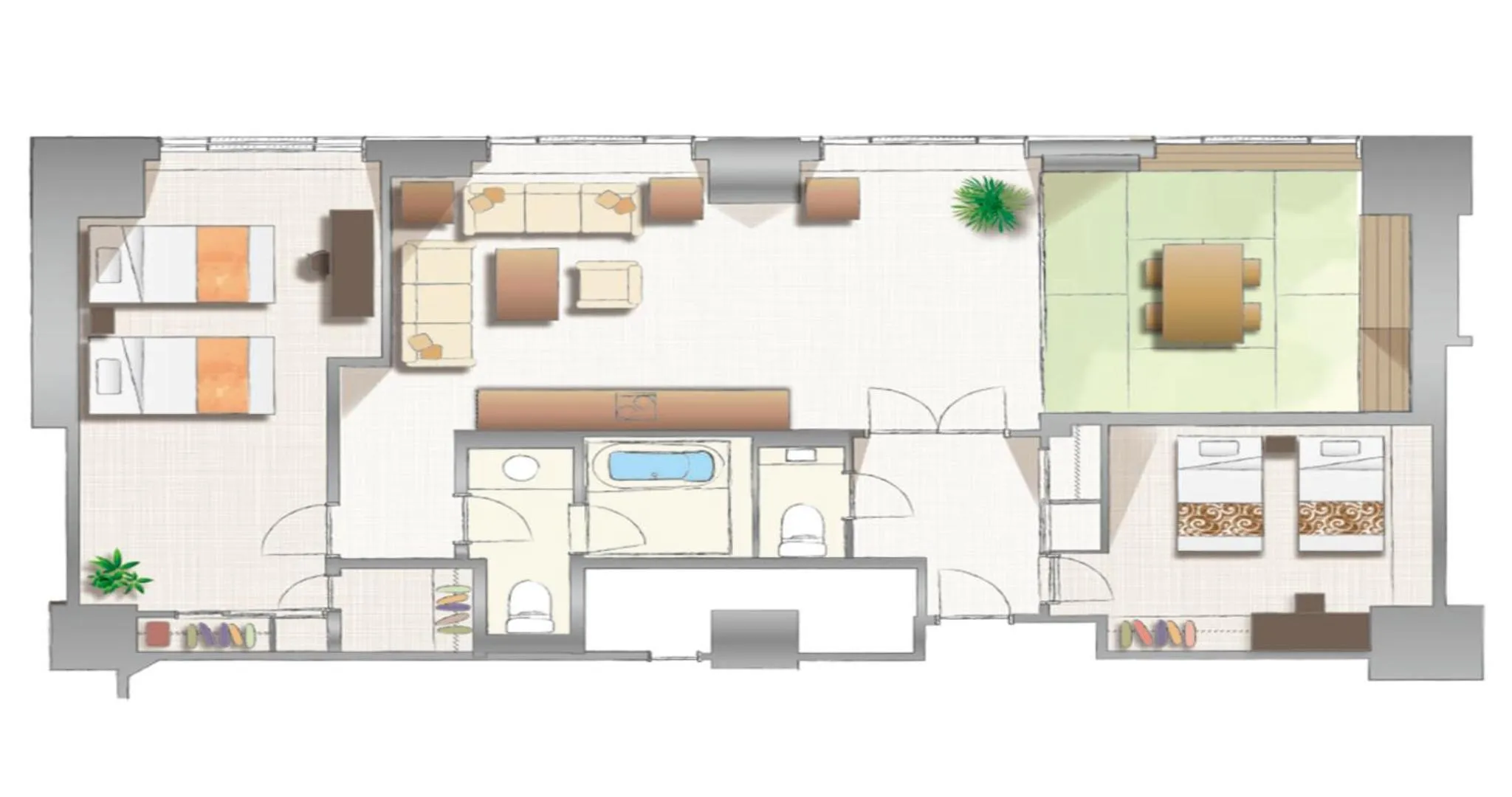 Floor plan in Resol no Mori