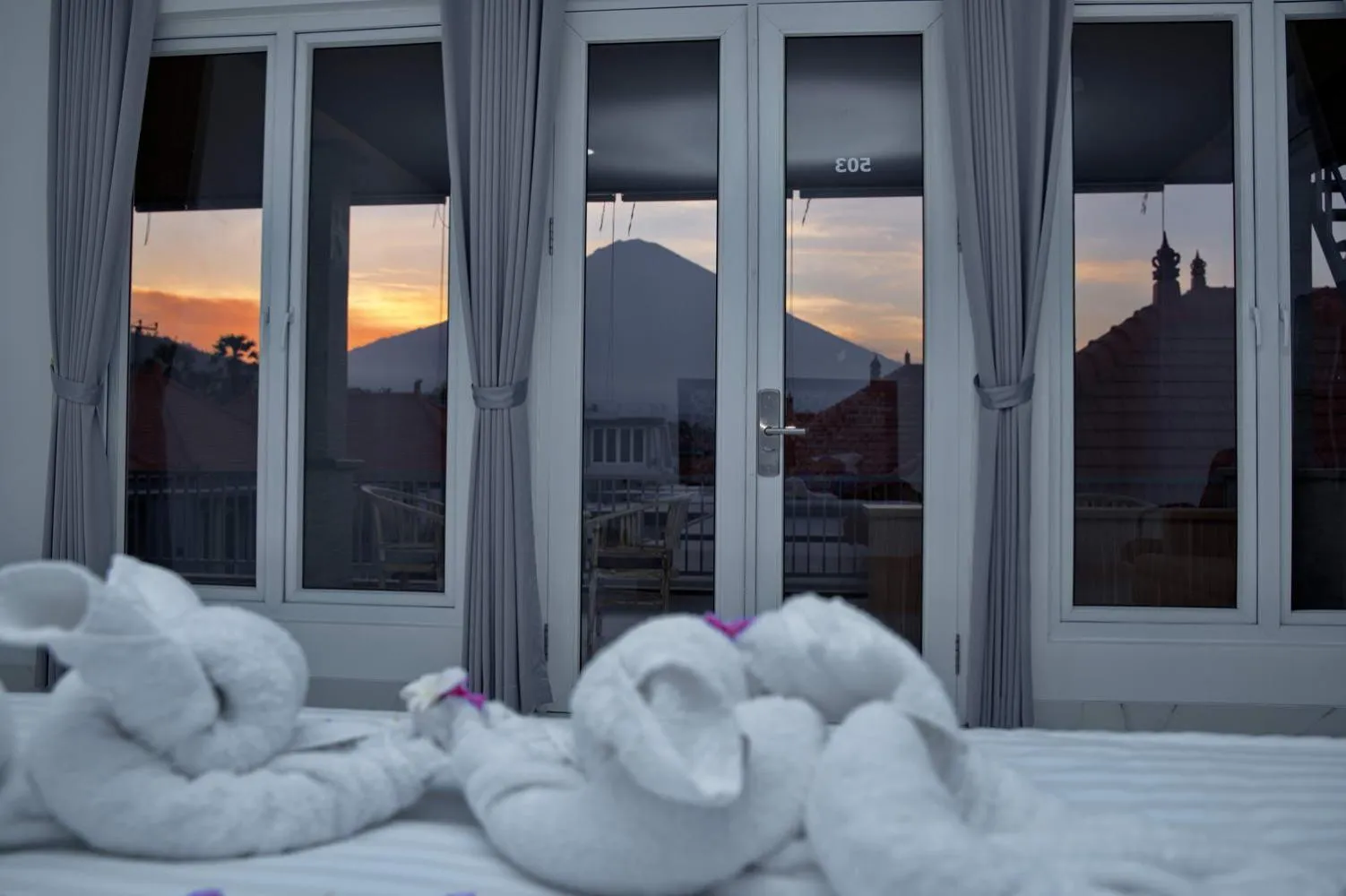 Mountain view in Seamount Hotel Amed