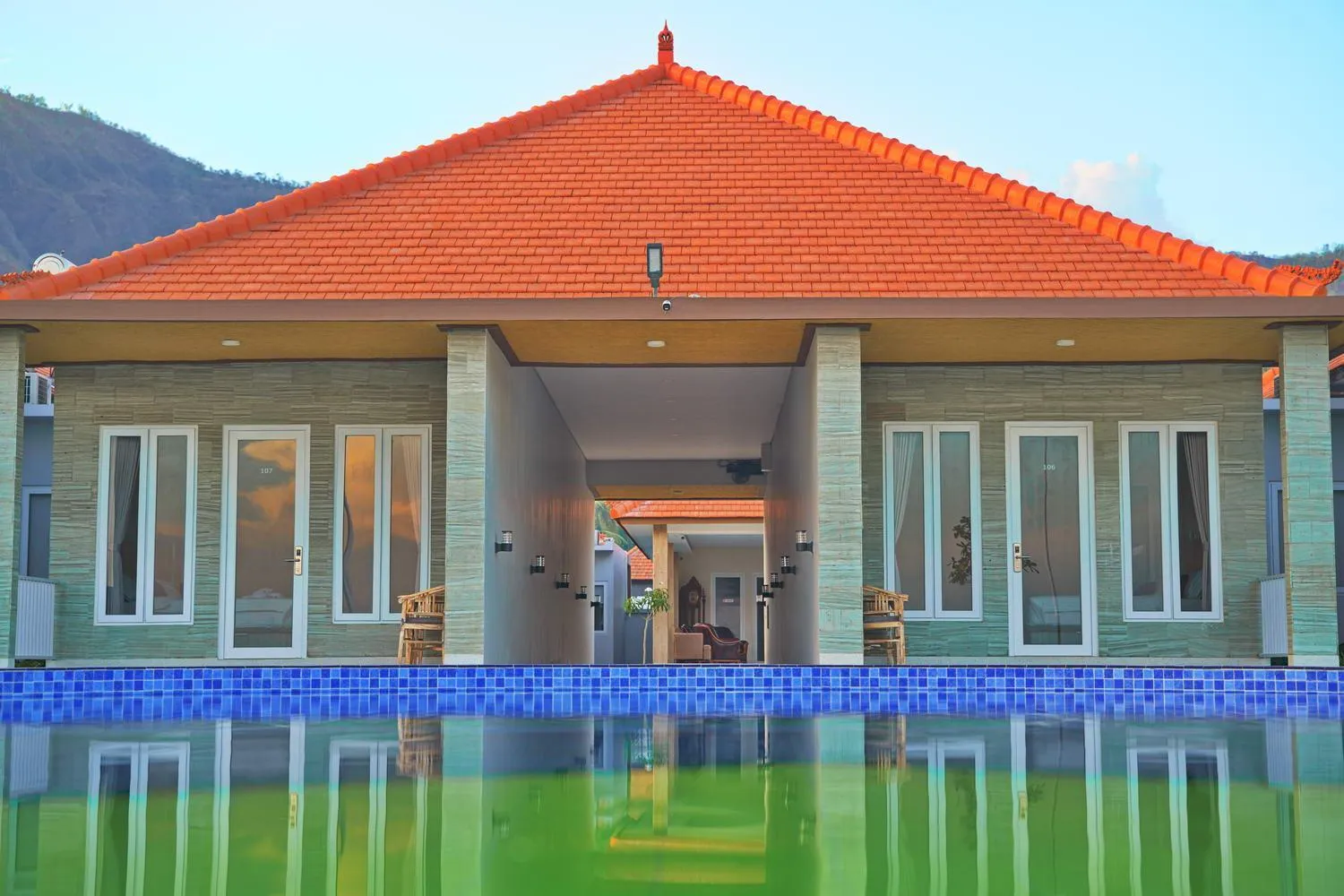 Facade/entrance in Seamount Hotel Amed