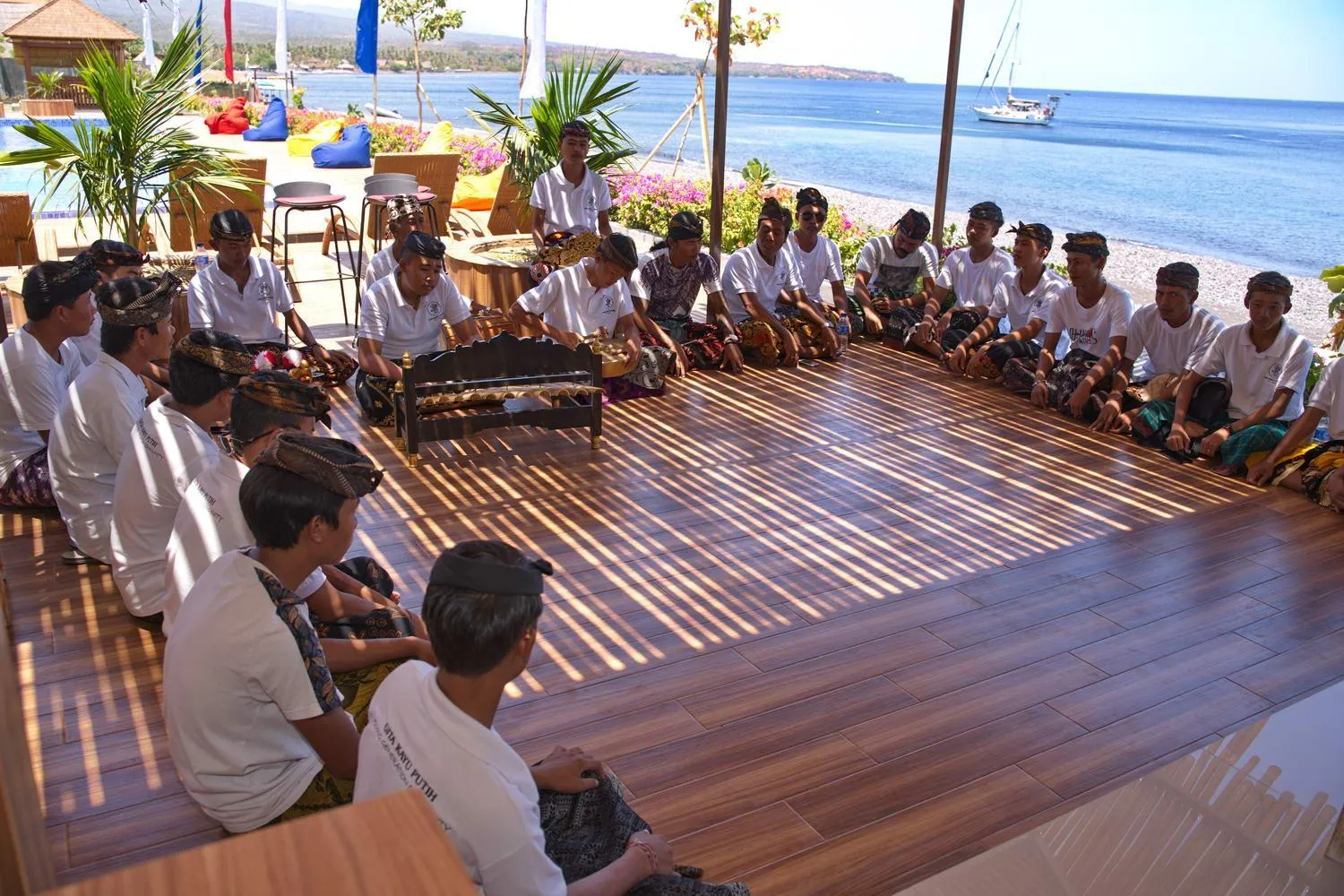 People in Seamount Hotel Amed