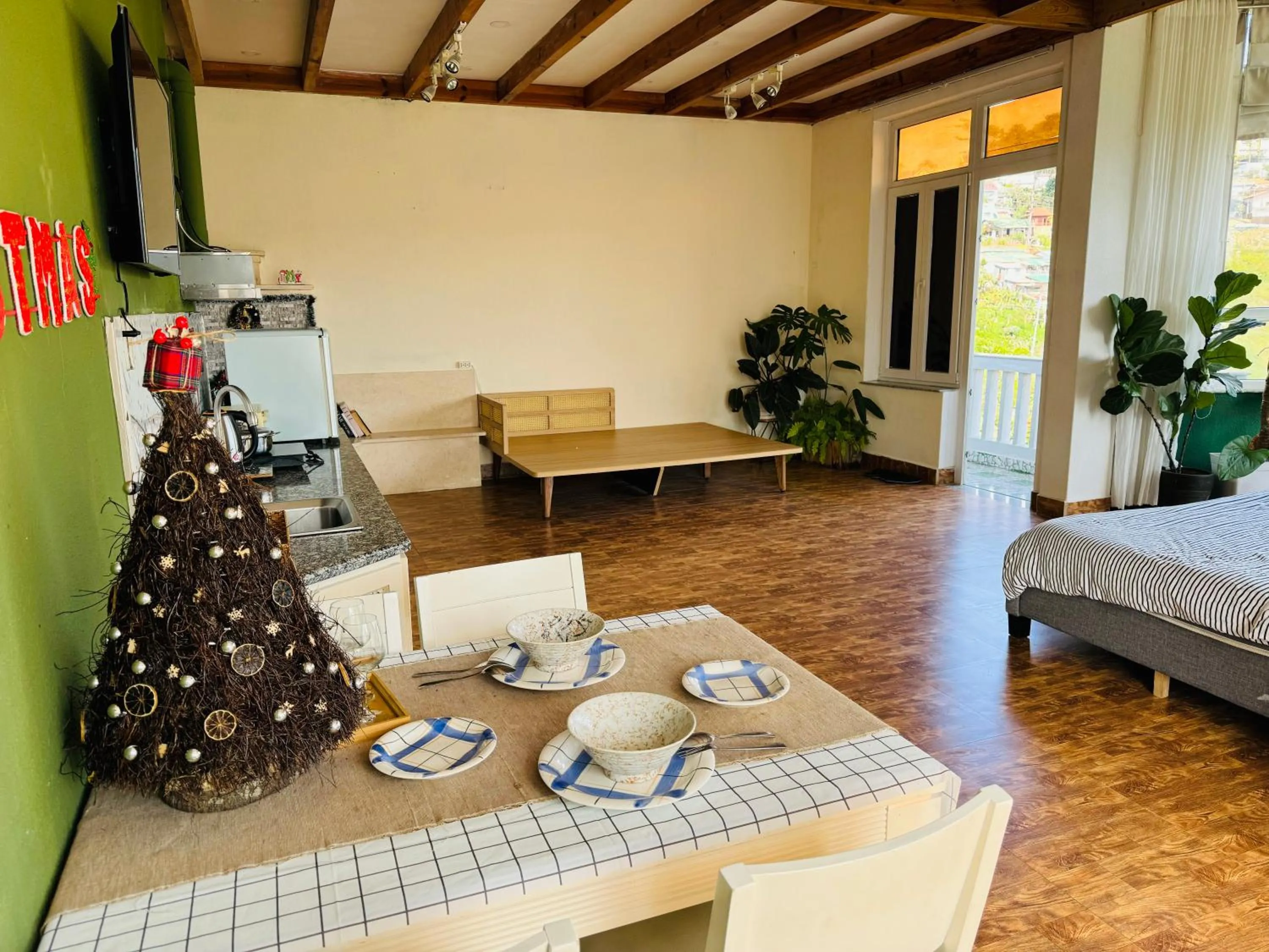 Bed in An Yên Villa Đà Lạt