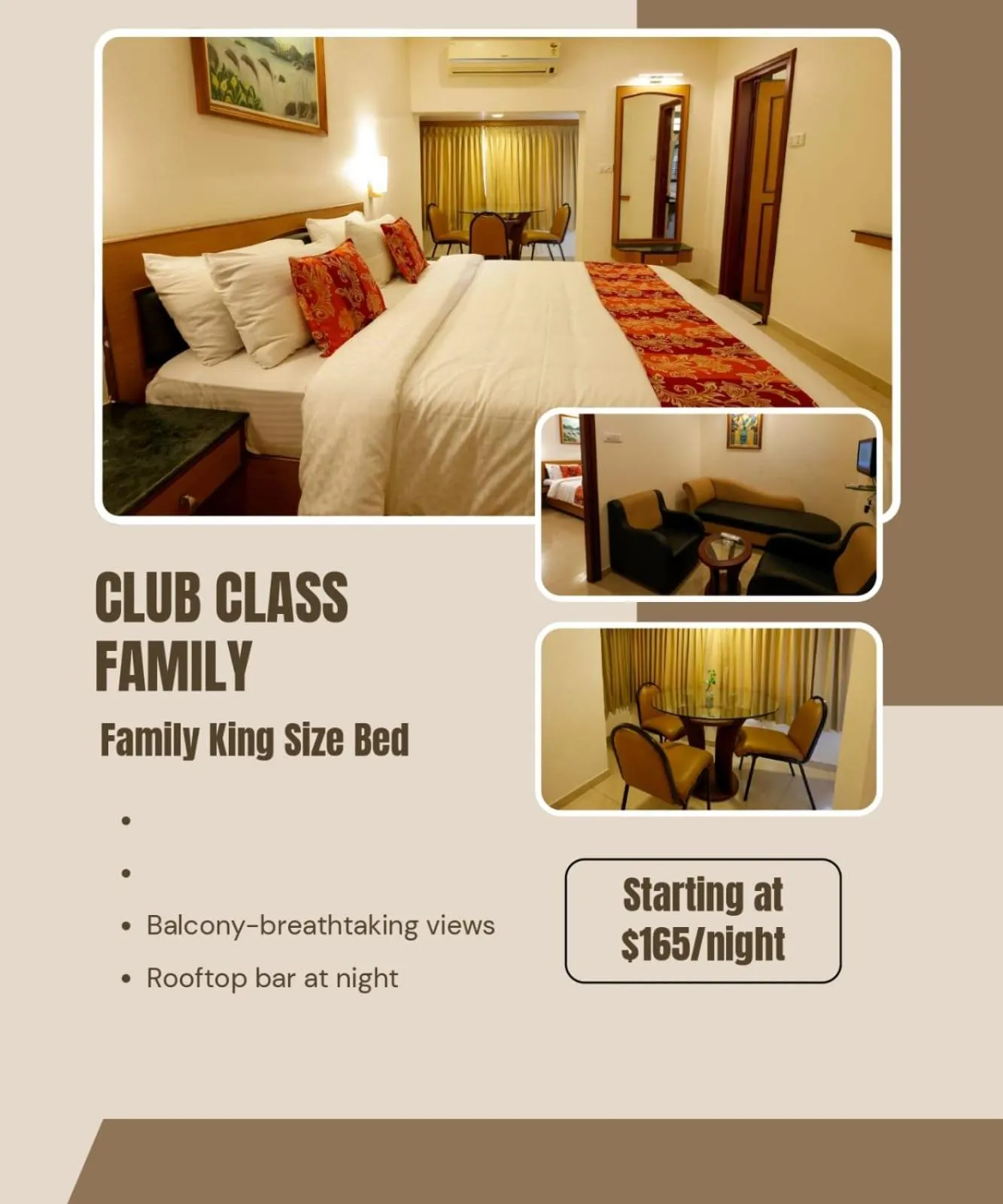 Bed in Hotel Nahar Manchester Inn