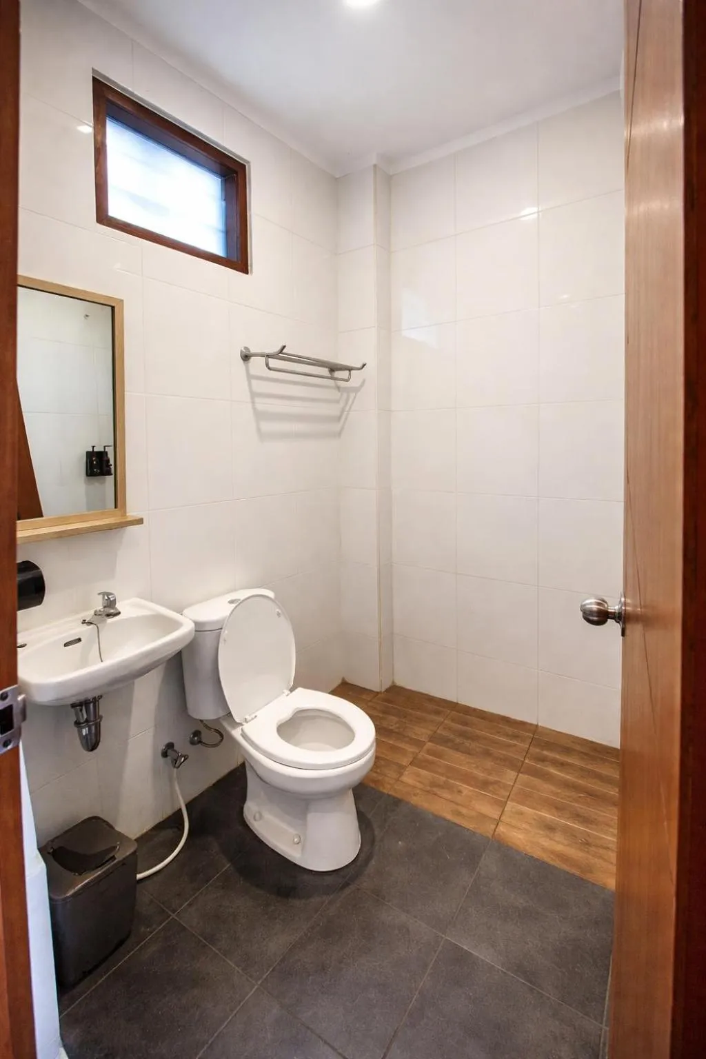 Shower in Grand Kuta Hotel Lombok - Pool - 43 inch Google TV - Strong 60Mbps WiFi - New Enhanced Management