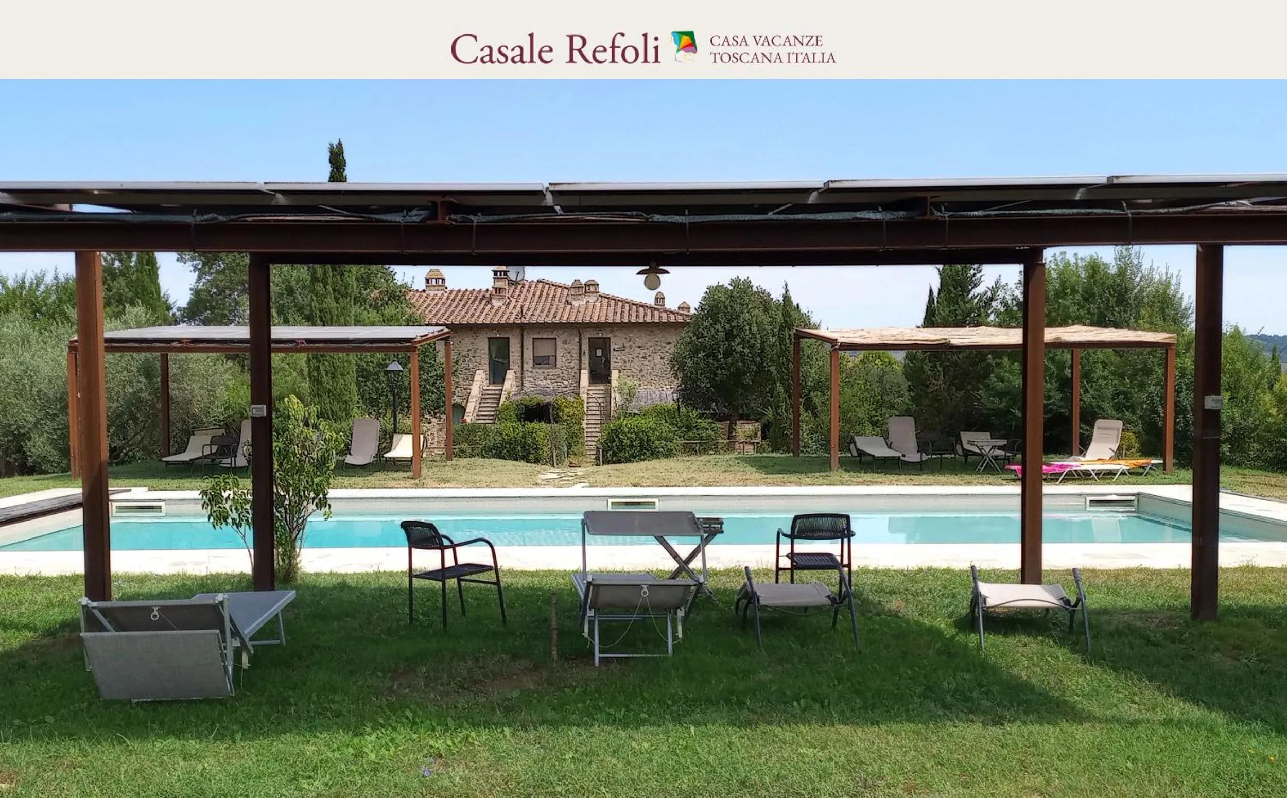 Pool view in Casale Refoli