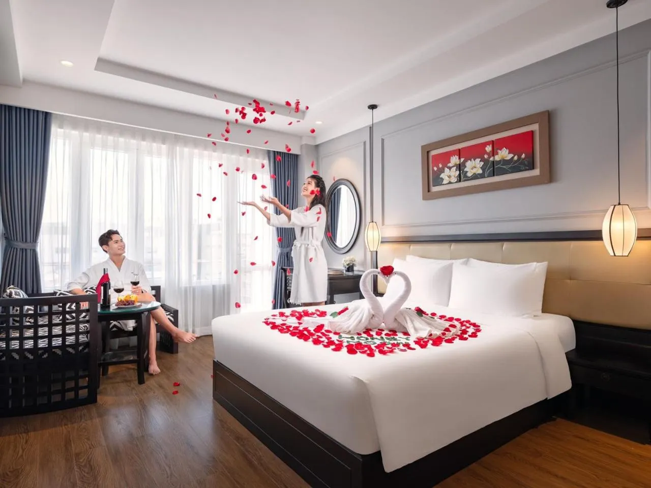 Property building, Bed in Hue Serene Palace Hotel