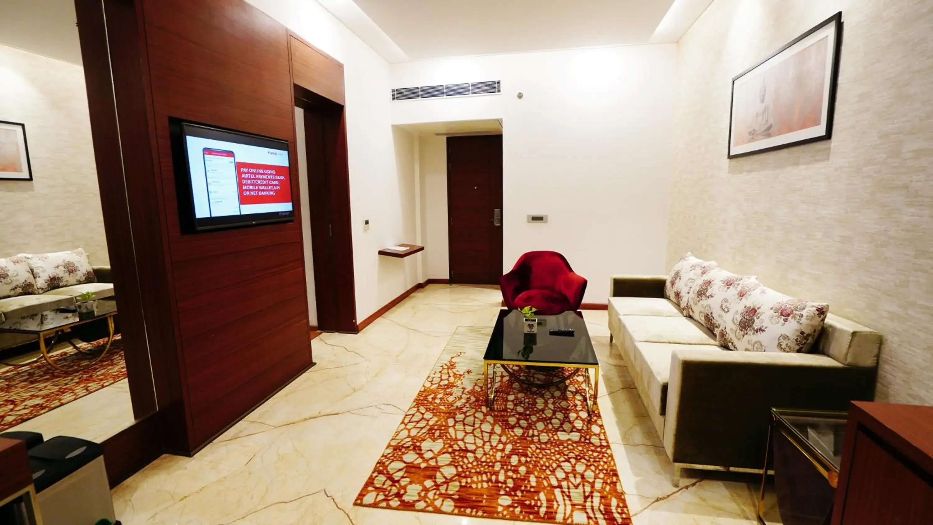 Living room in The Fern Residency Sarnath Living room in The Fern Residency Sarnath