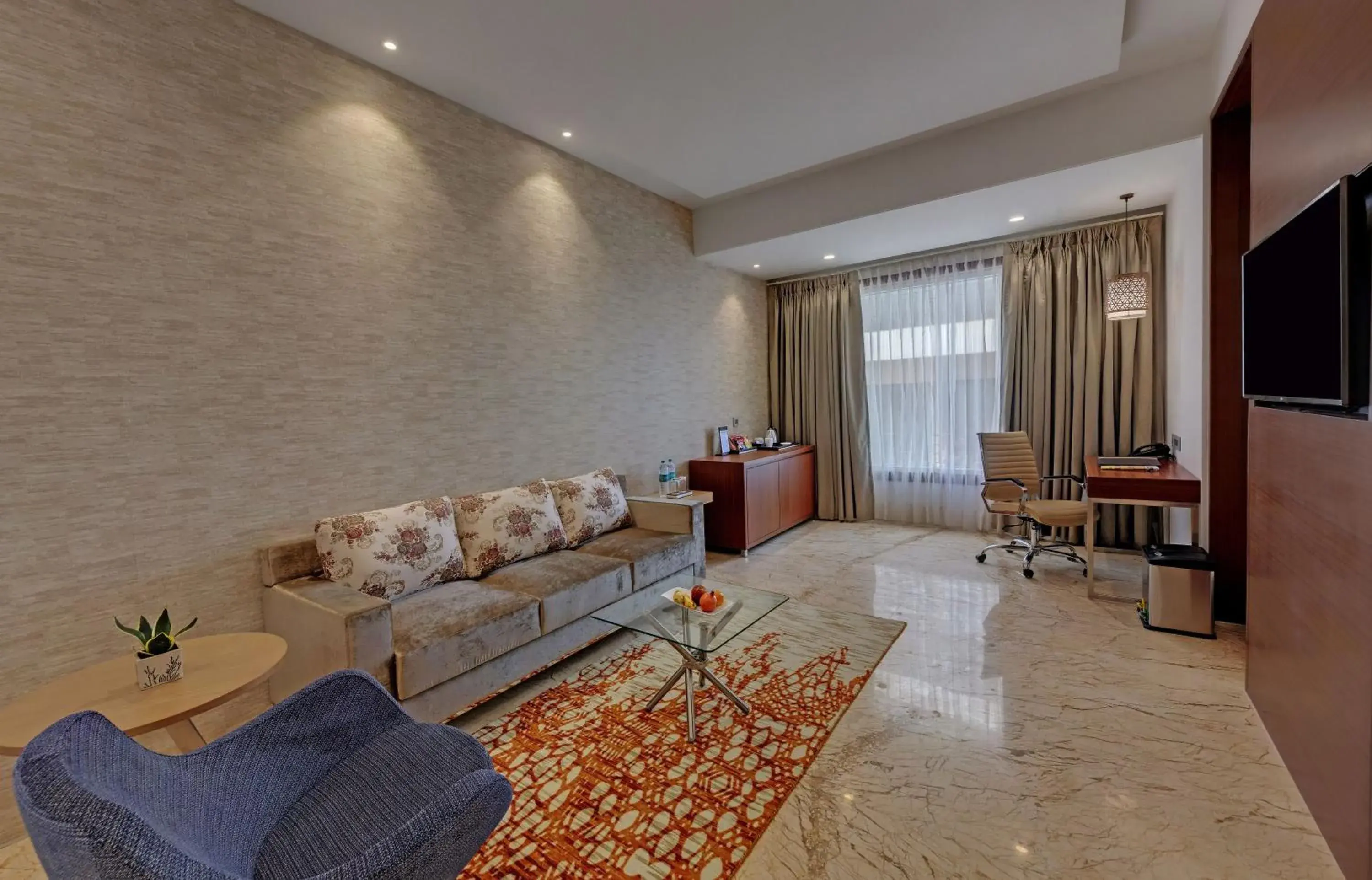 Living room in The Fern Residency Sarnath Living room in The Fern Residency Sarnath