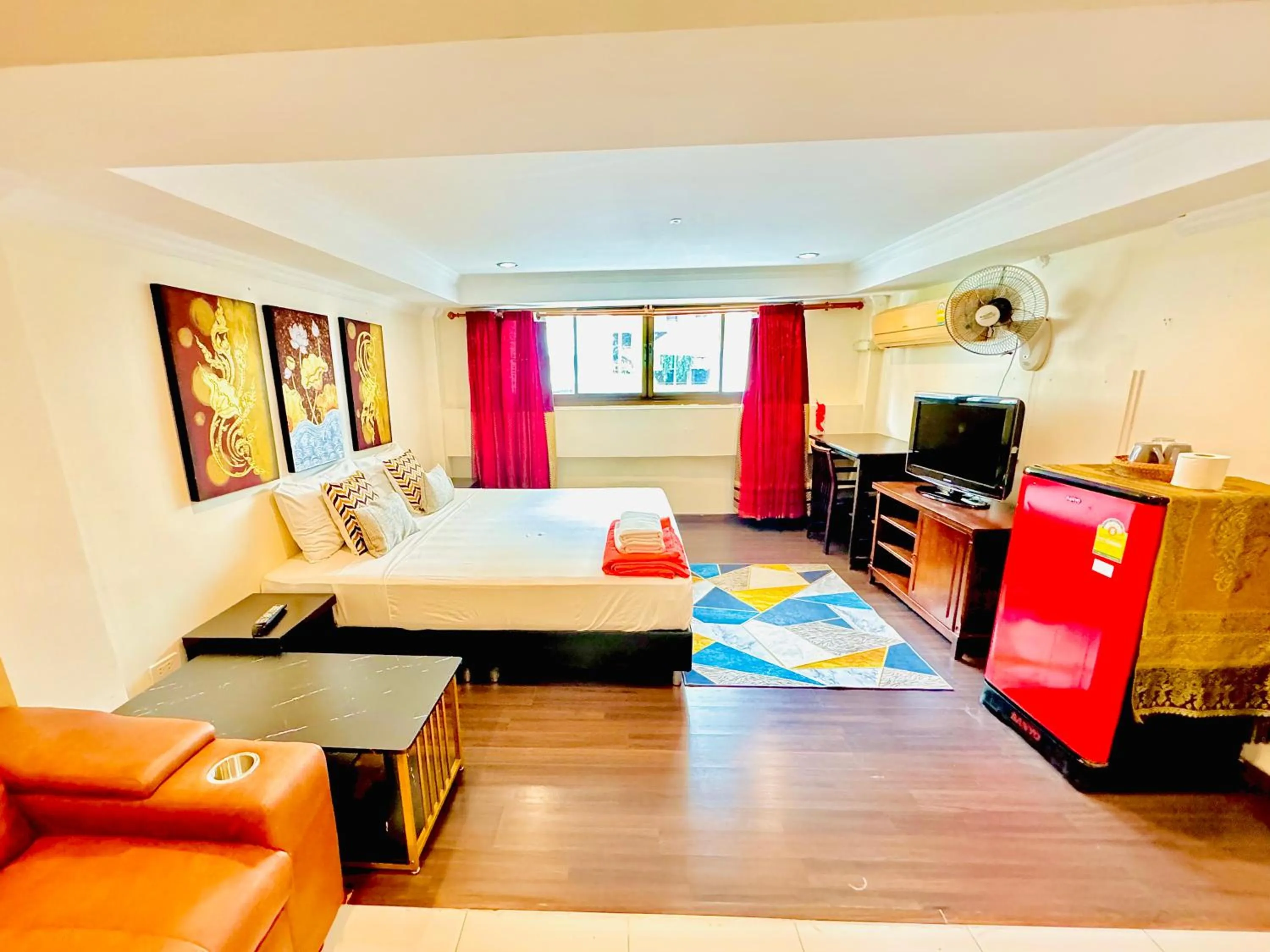 Bed in Sky Silk Decoration House