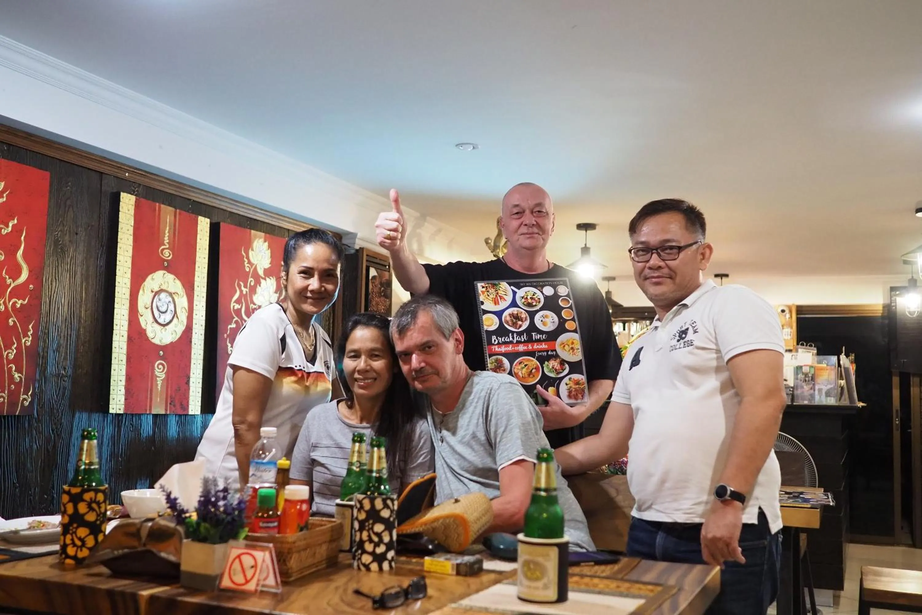 People in Sky Silk Decoration House