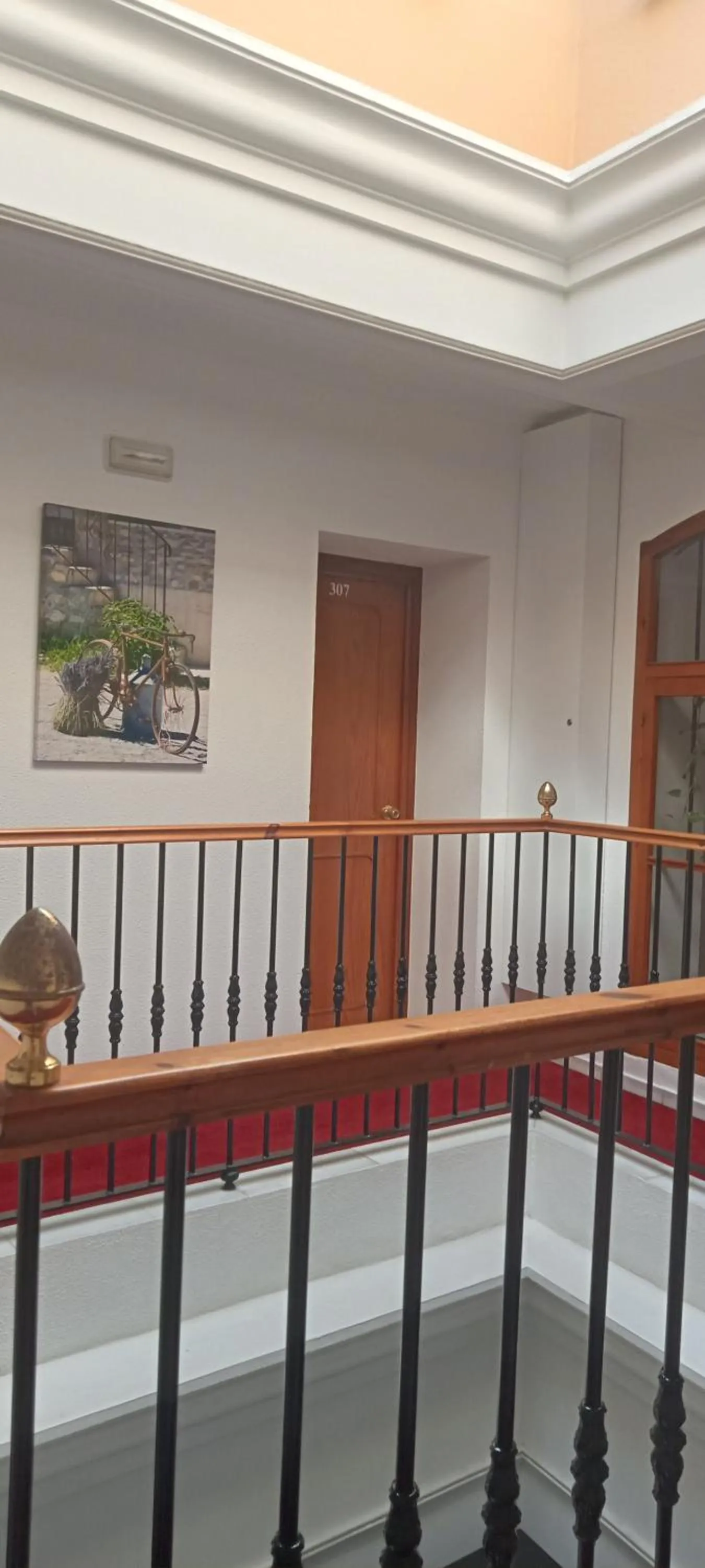 Inner courtyard view in Hostal Bahía