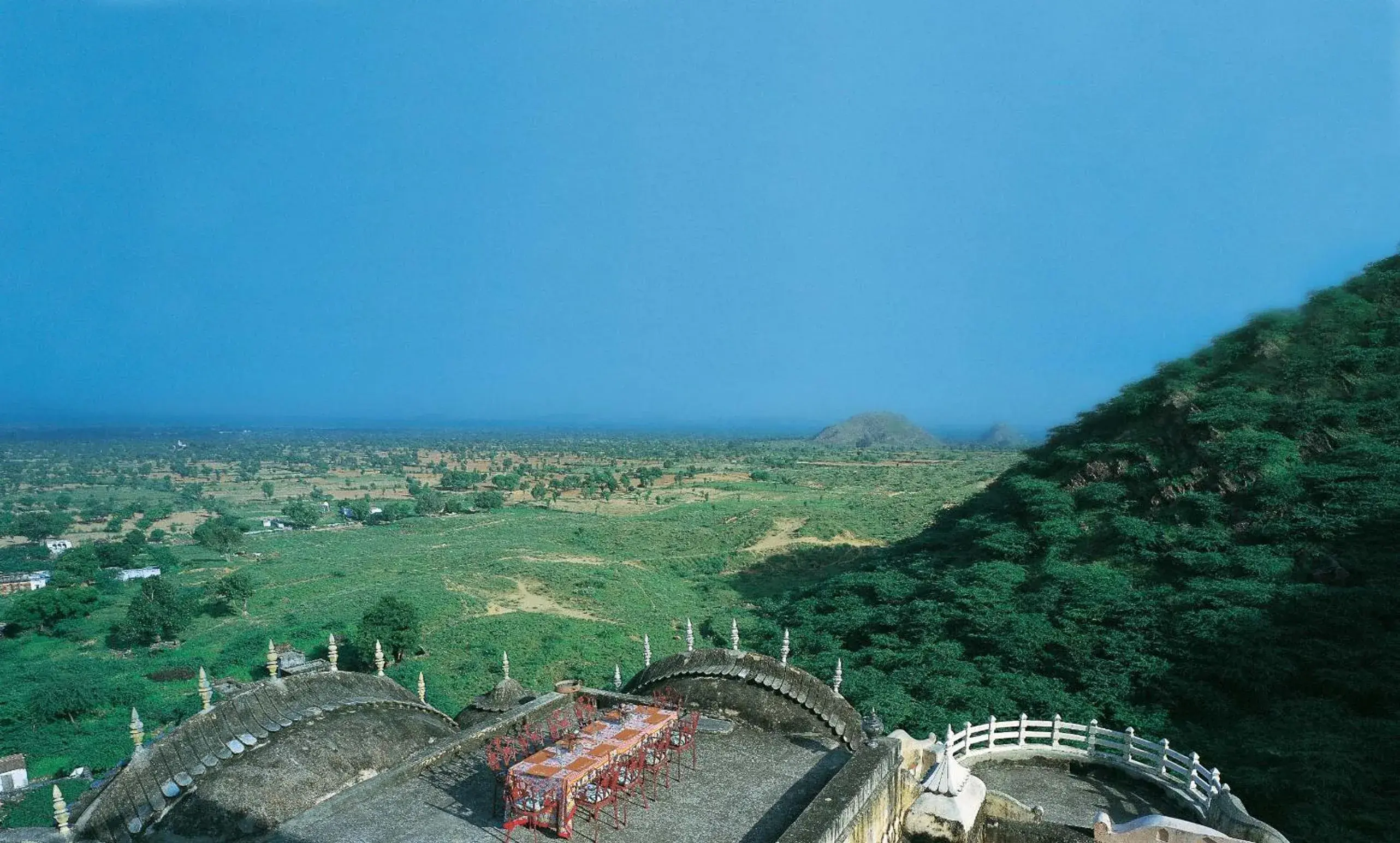 Bird's eye view in Neemrana Fort-Palace Bird's eye view in Neemrana Fort-Palace