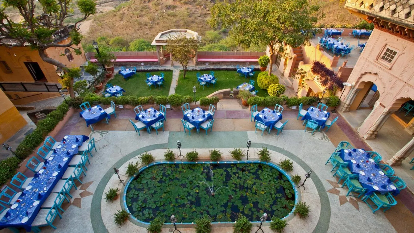 Bird's eye view in Neemrana Fort-Palace