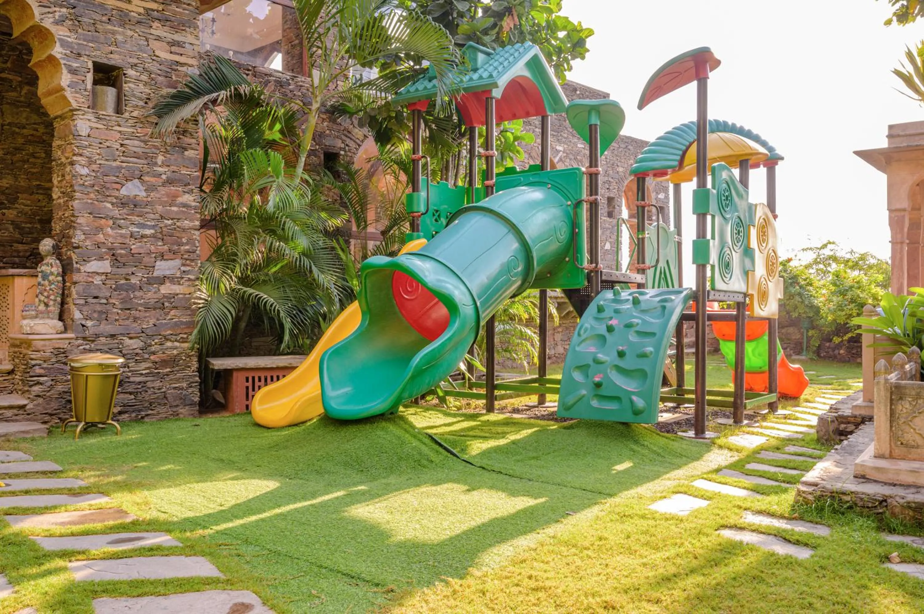 Children play ground in Neemrana Fort-Palace