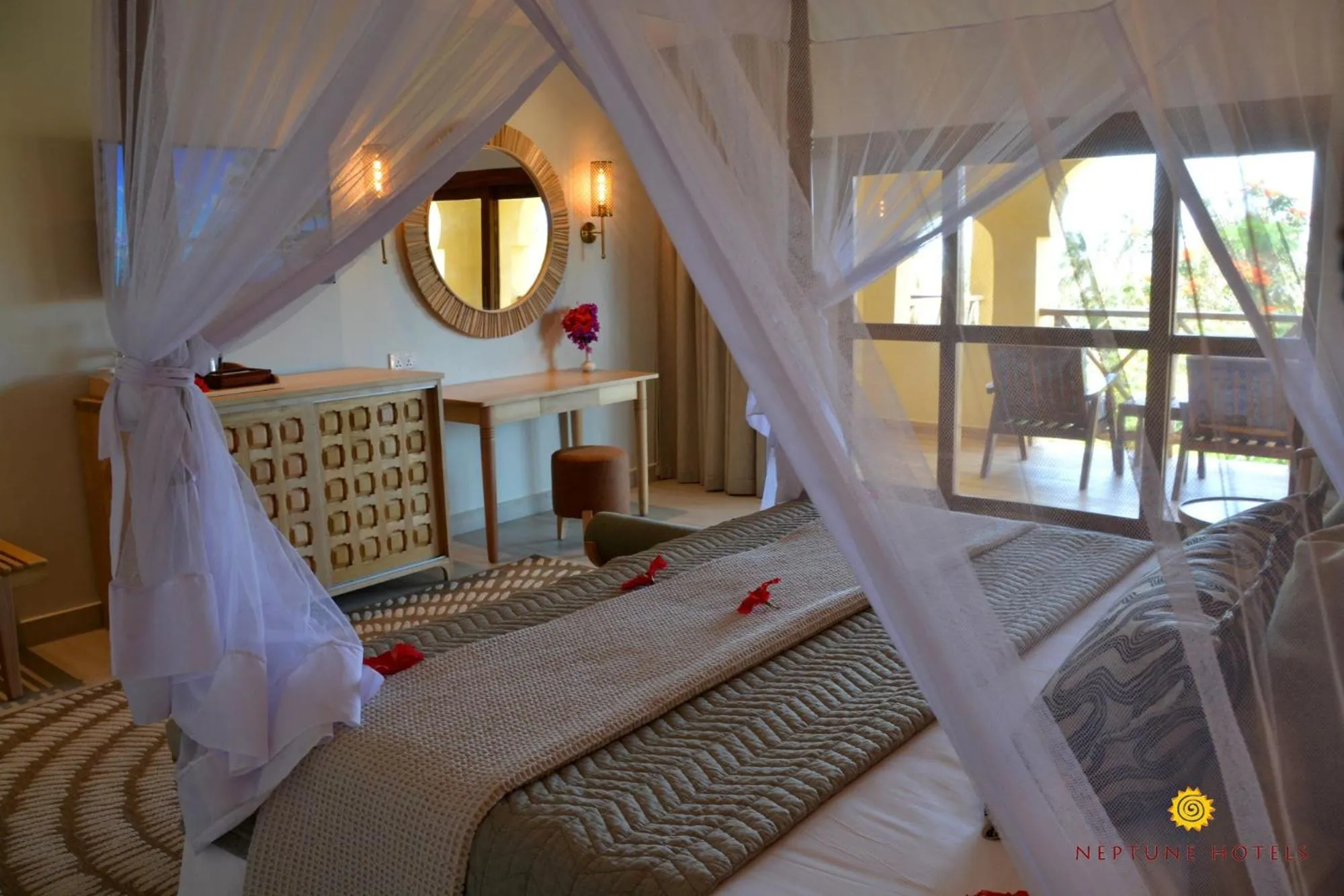 Bedroom, Bed in Neptune Pwani Beach Resort & Spa Zanzibar - All Inclusive