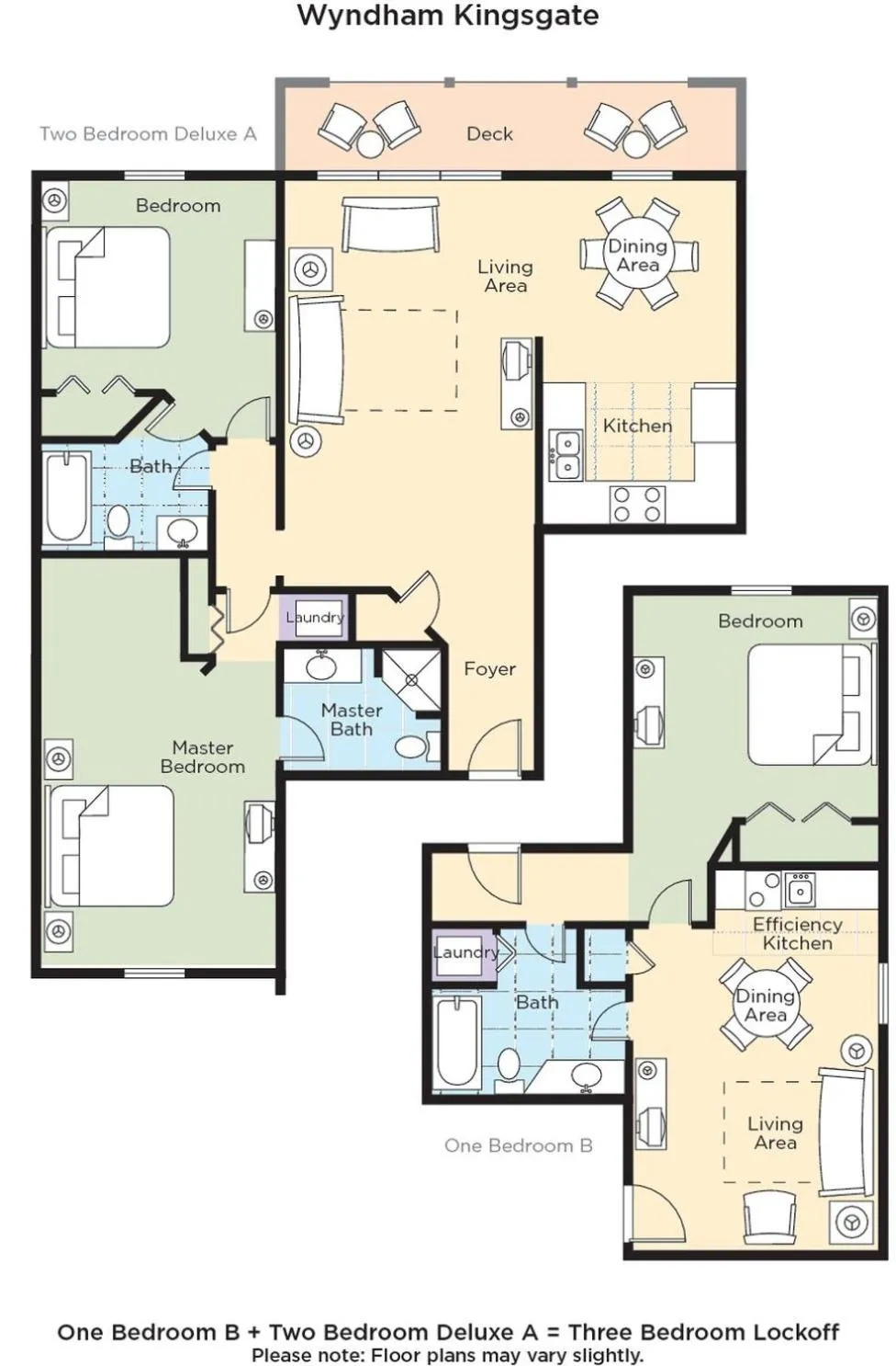 Photo of the whole room in Club Wyndham Kingsgate