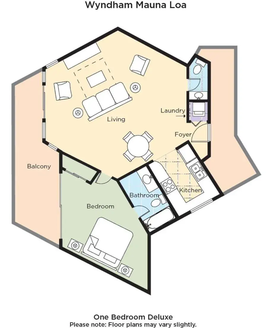 Photo of the whole room in Wyndham Mauna Loa Village Photo of the whole room in Wyndham Mauna Loa Village