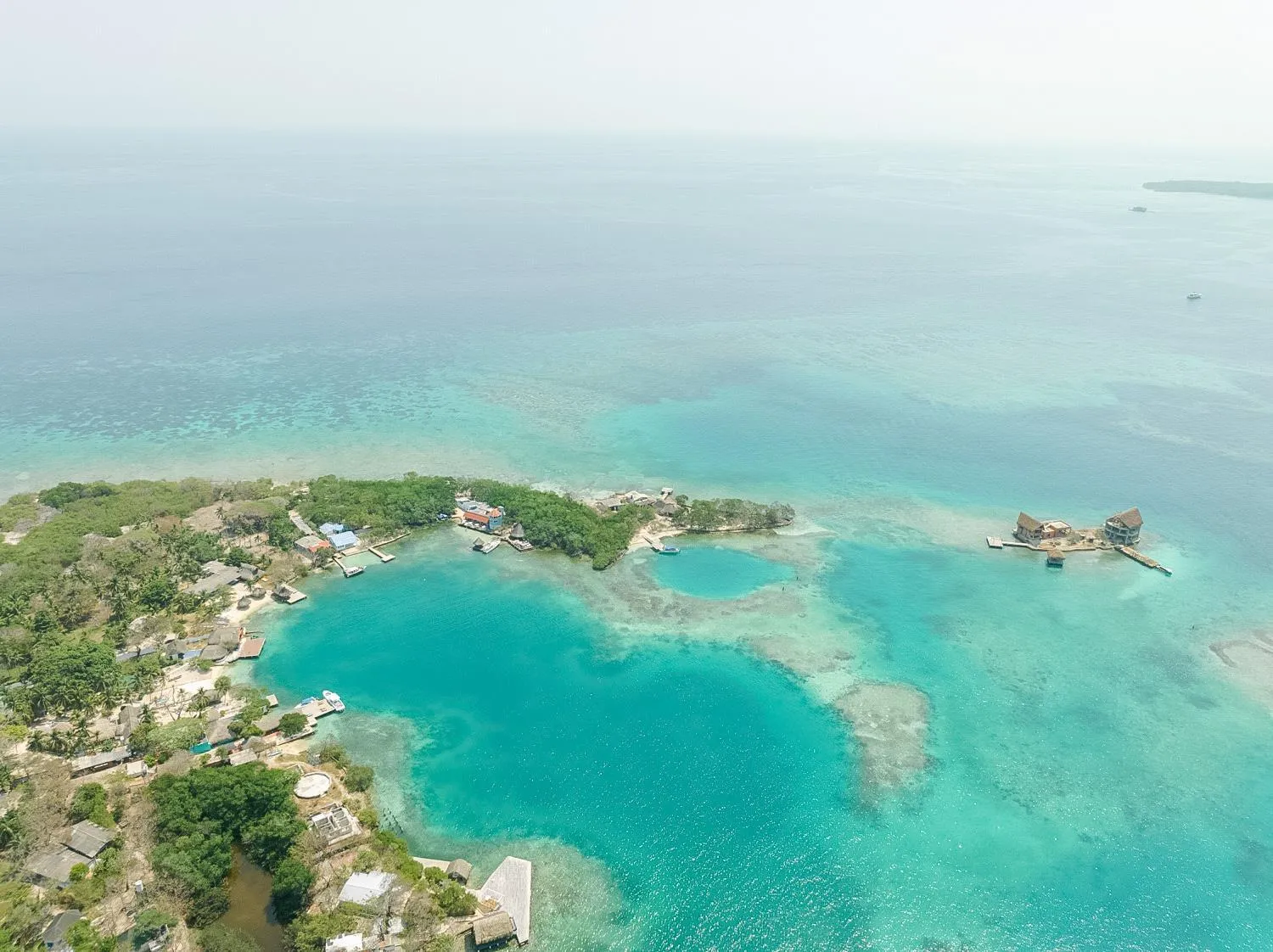Bird's eye view in Fragata Island House