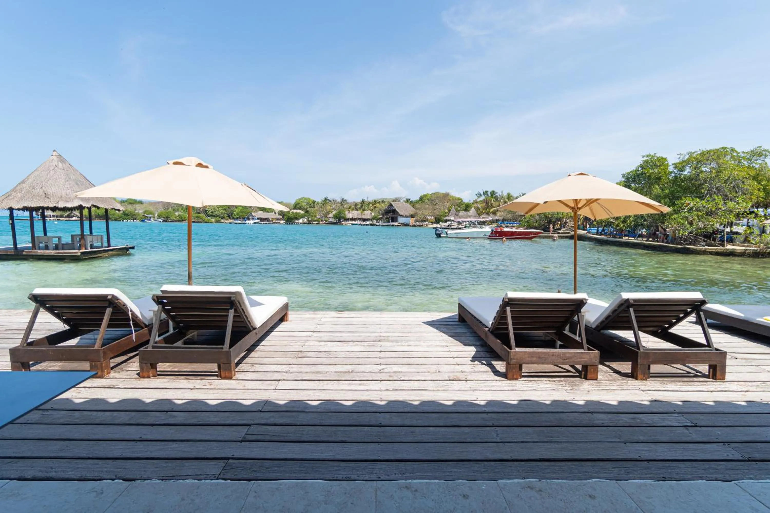 sunbed in Fragata Island House