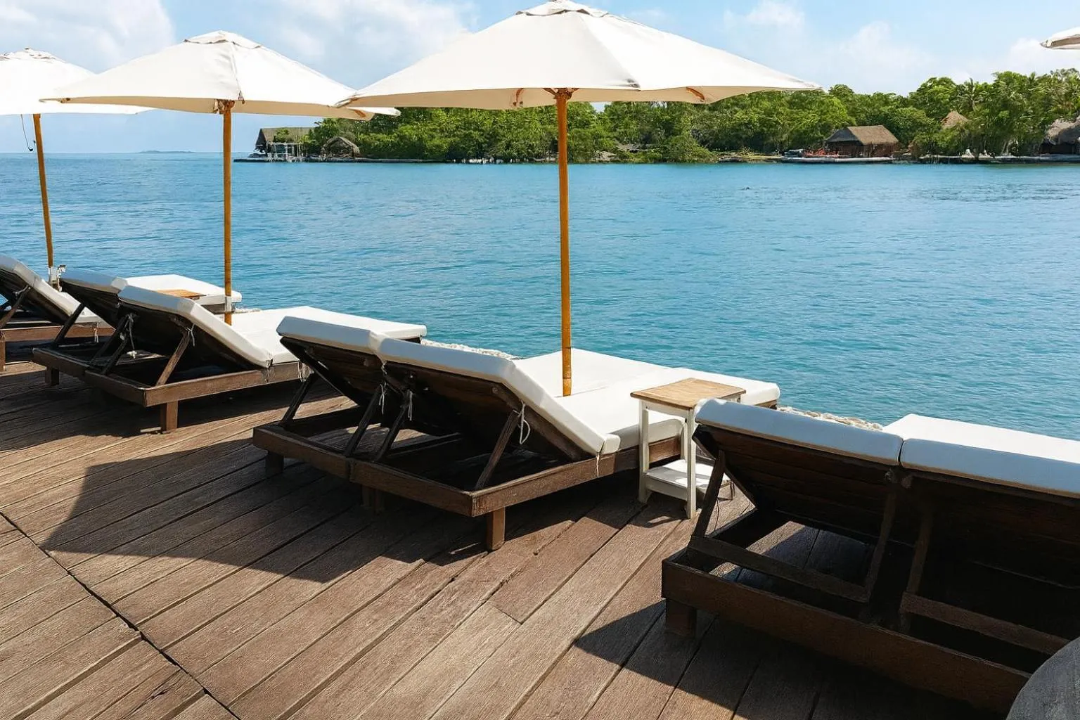 sunbed in Fragata Island House
