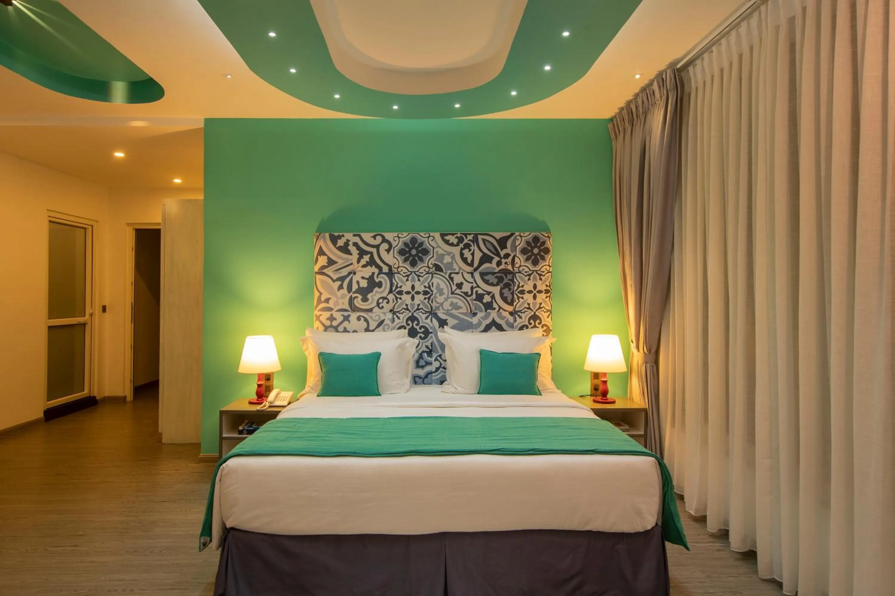 Bed in de MODA Boutique Hotel Galle