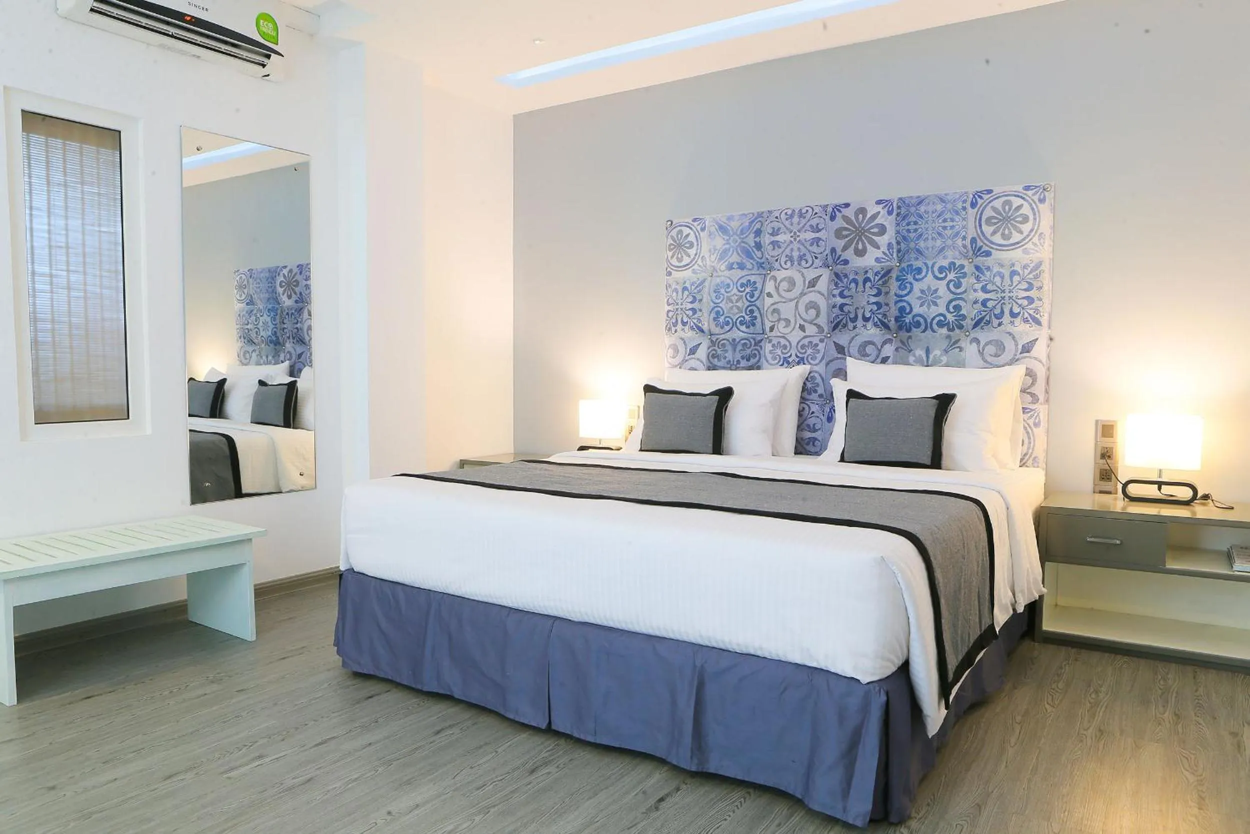 Bed in de MODA Boutique Hotel Galle