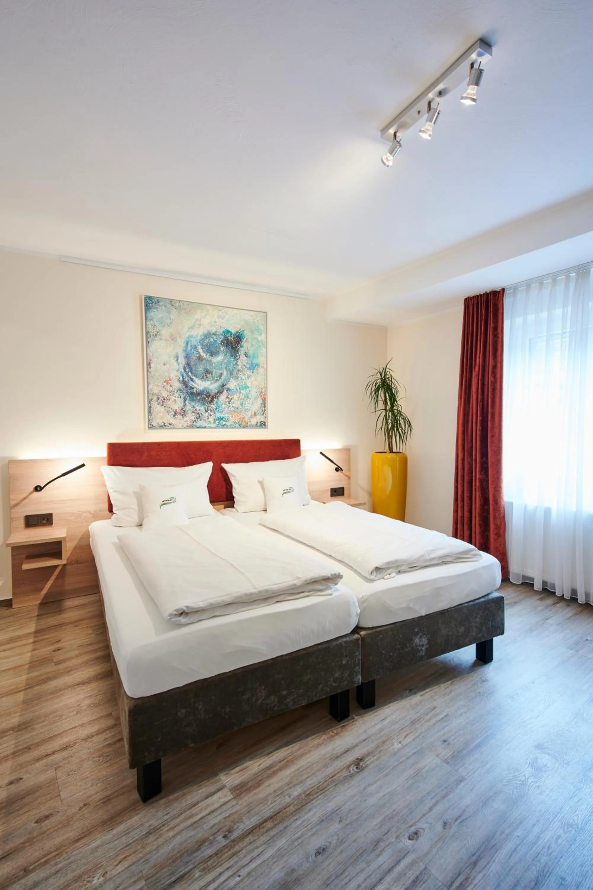 Bed in Art Hotel Eifel