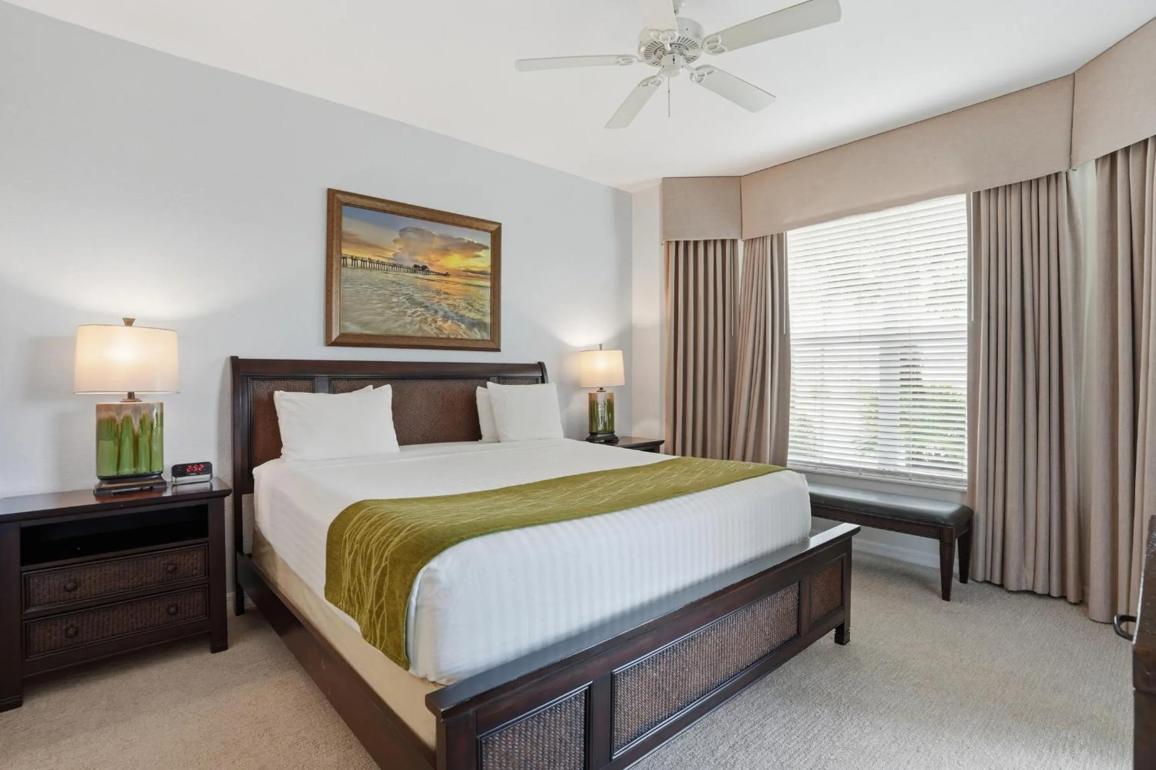 Bed in GreenLinks Golf Villas at Lely Resort