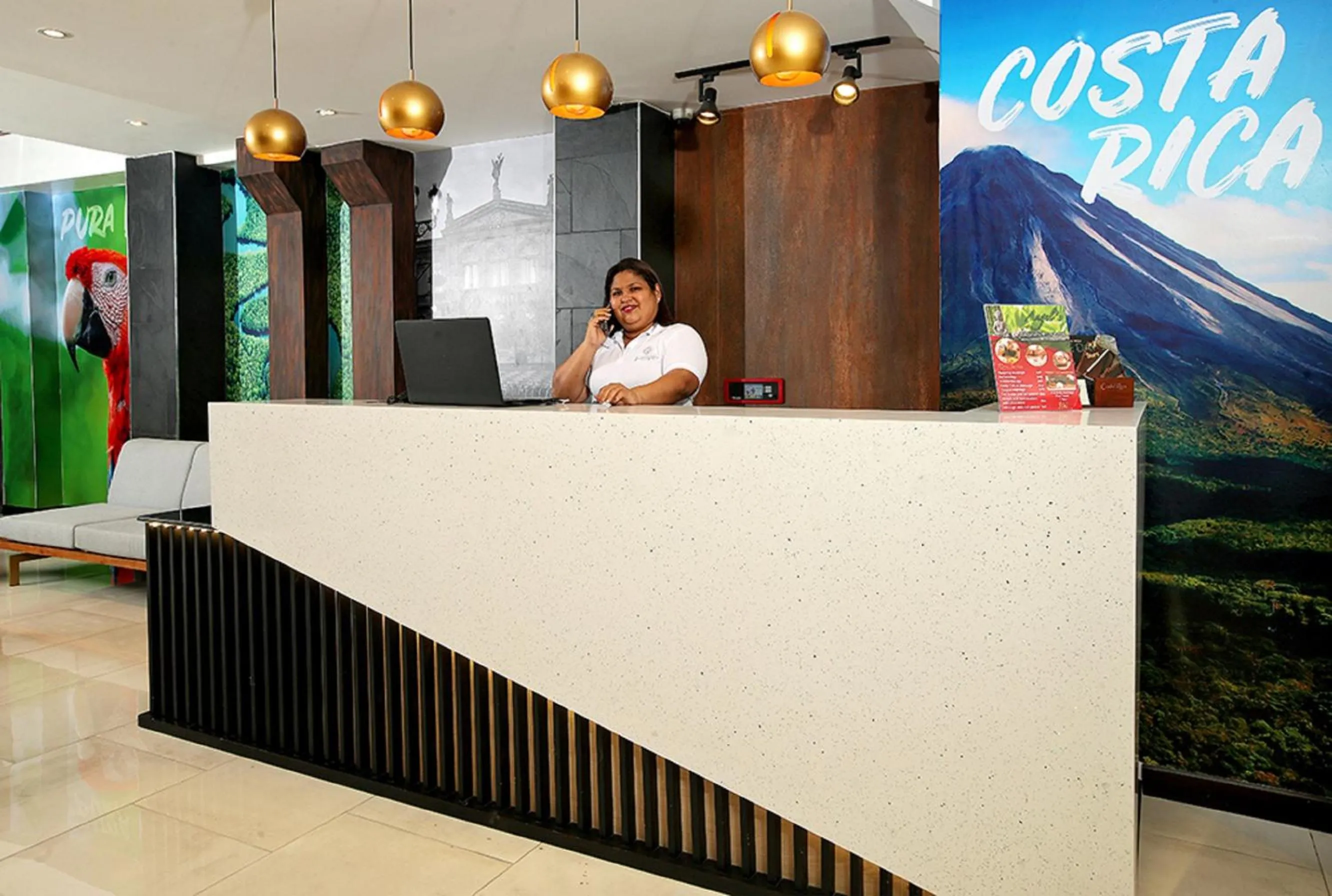 Lobby or reception in Hotel Cultura Plaza