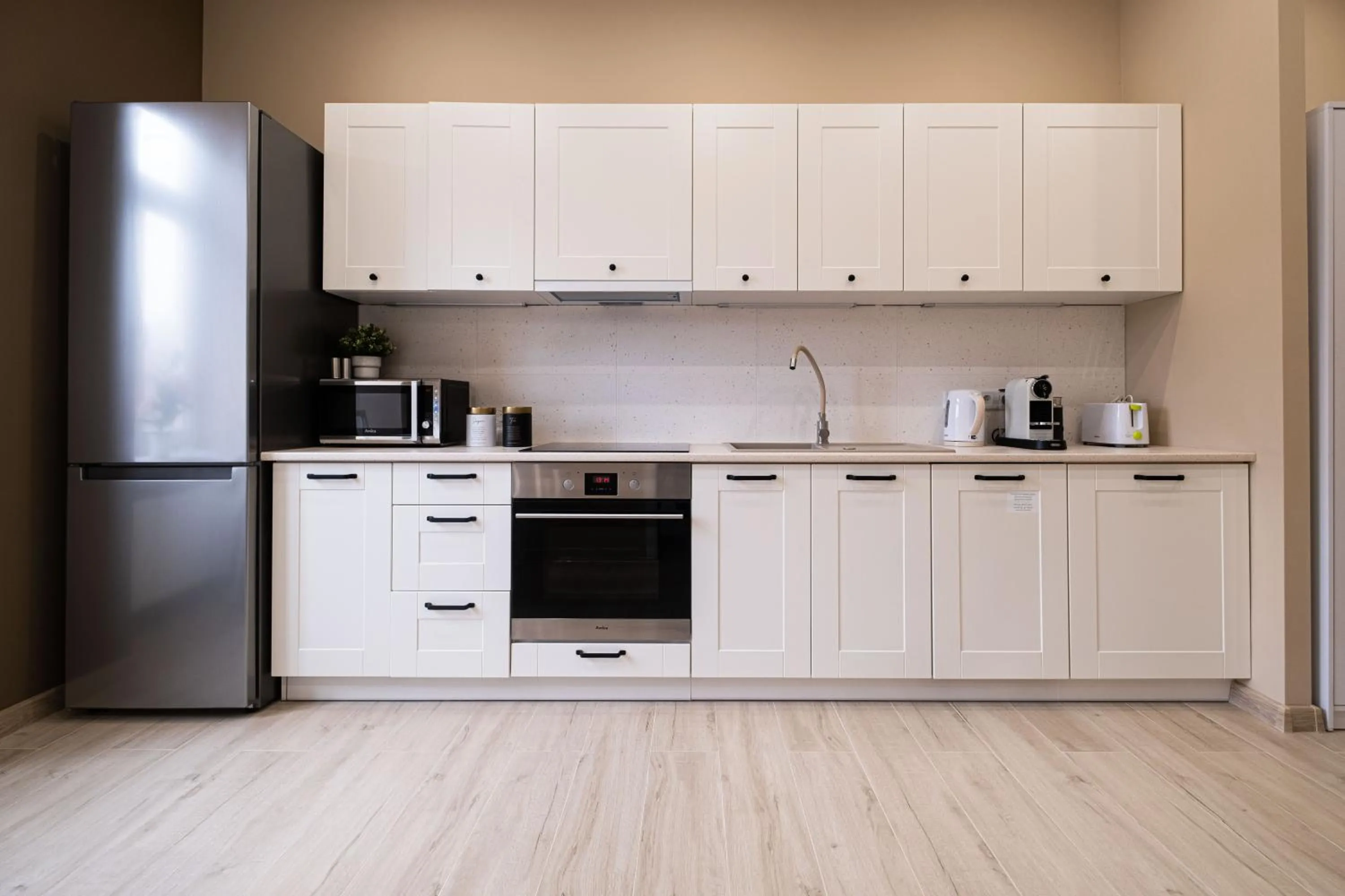 Kitchen or kitchenette in Old Town Vistula Premium Apartments