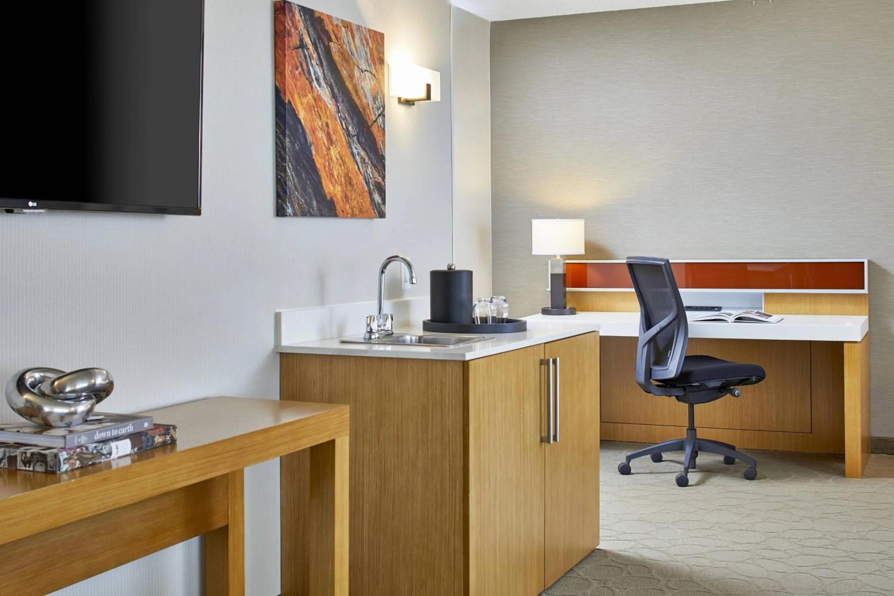 Bedroom in Renaissance Chicago Glenview Suites Hotel