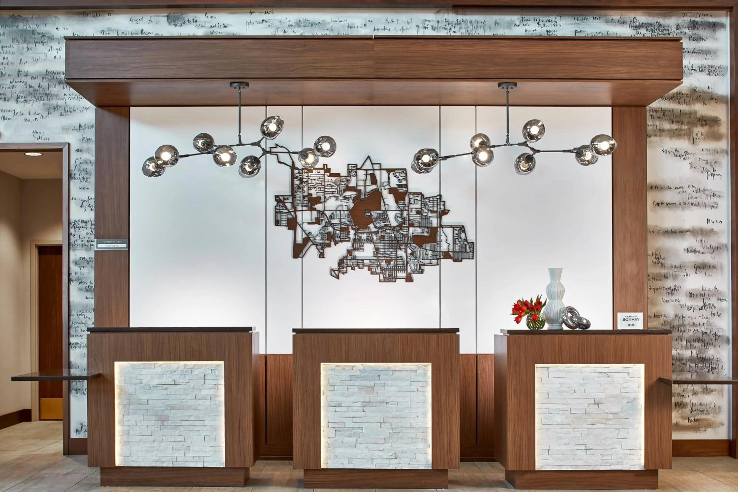 Lobby or reception in Renaissance Chicago Glenview Suites Hotel