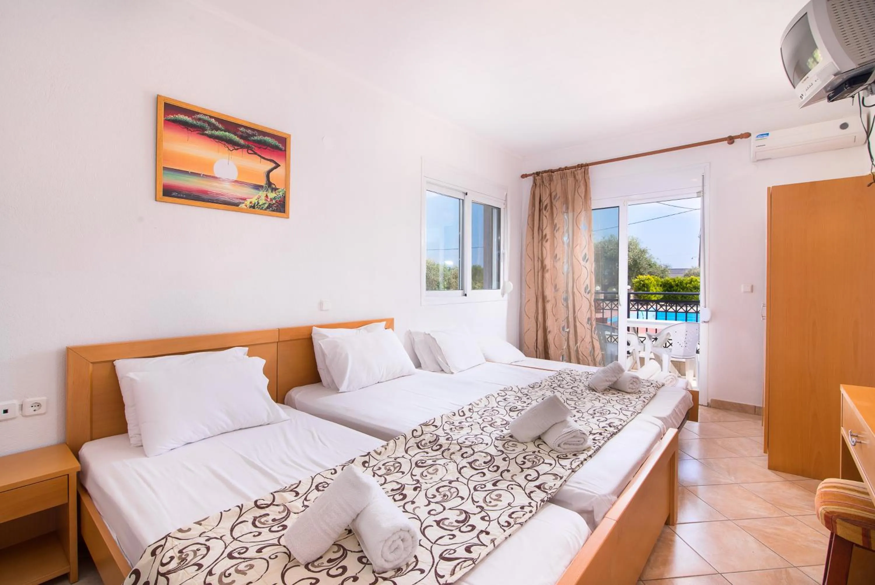 Bedroom, Bed in Villa Platanos