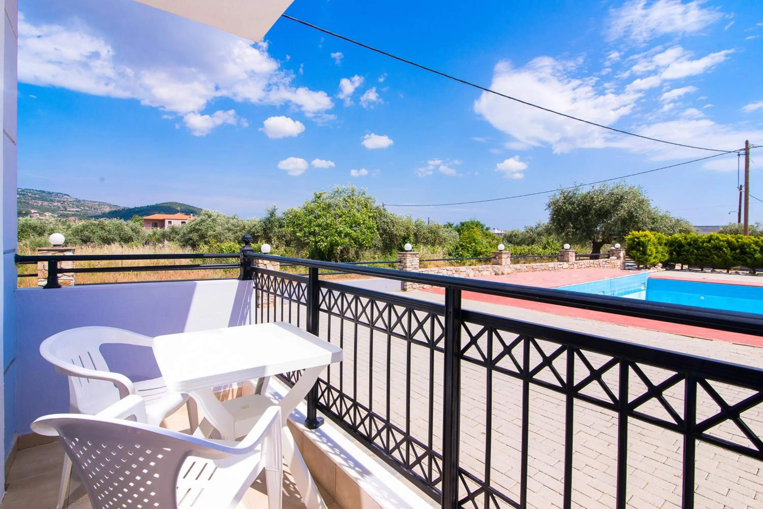 Balcony/Terrace in Villa Platanos