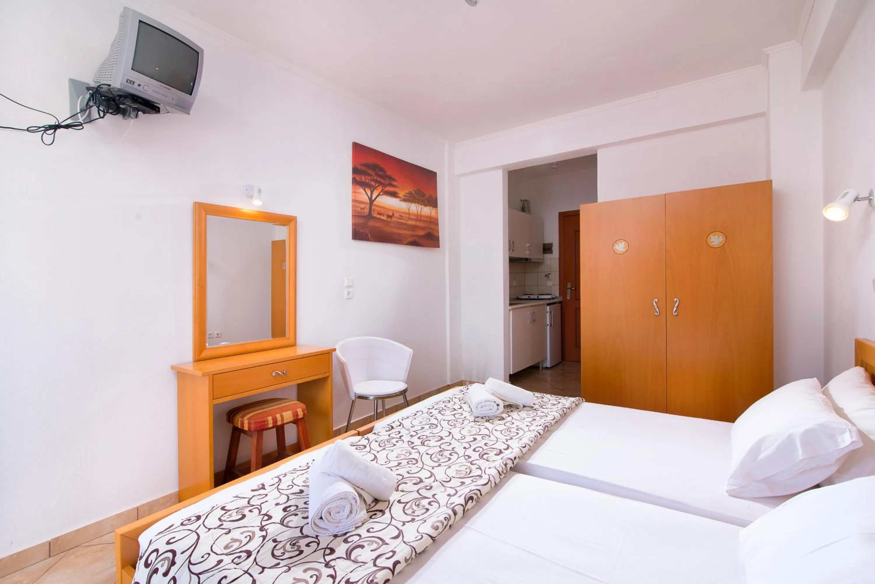 Bedroom, Bed in Villa Platanos
