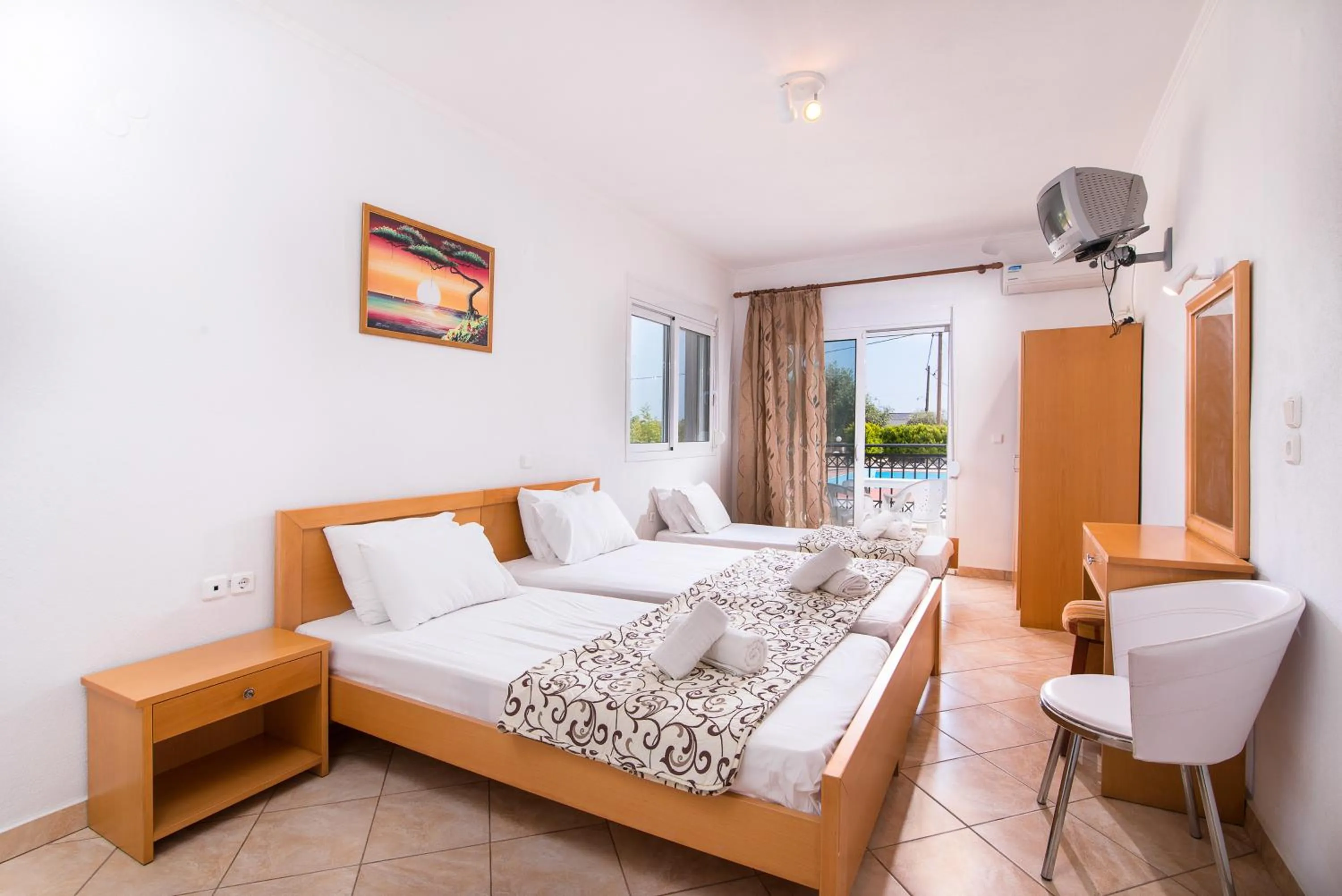 Bedroom, Bed in Villa Platanos