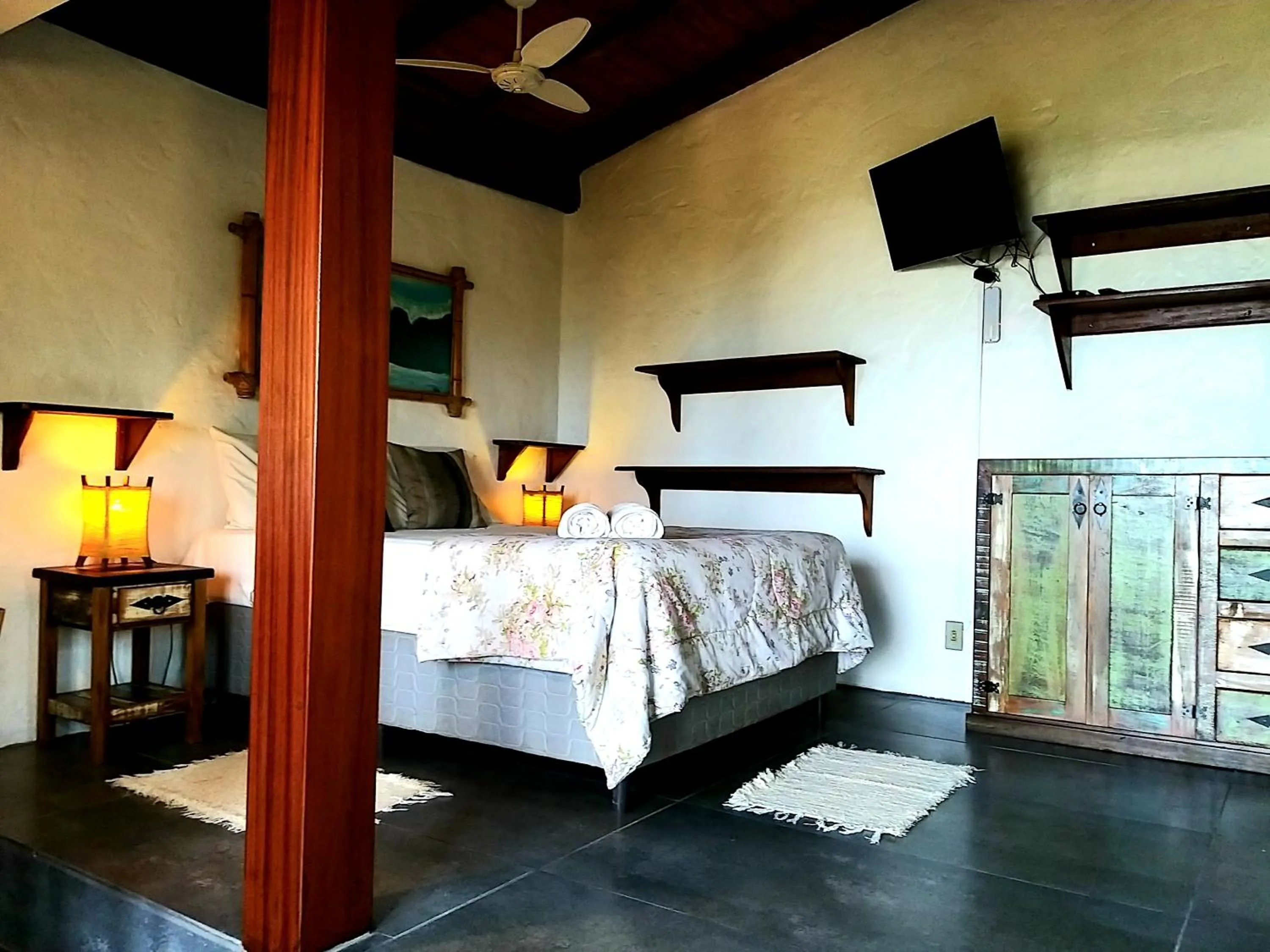 Bed in Pousada Uhuru