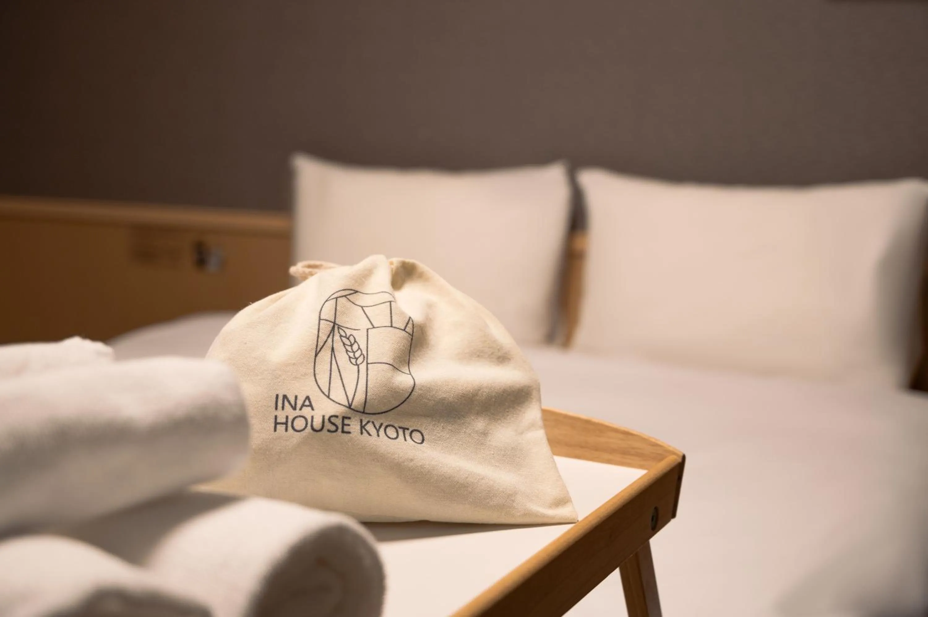 towels, Bed in INA HOUSE Nijojo