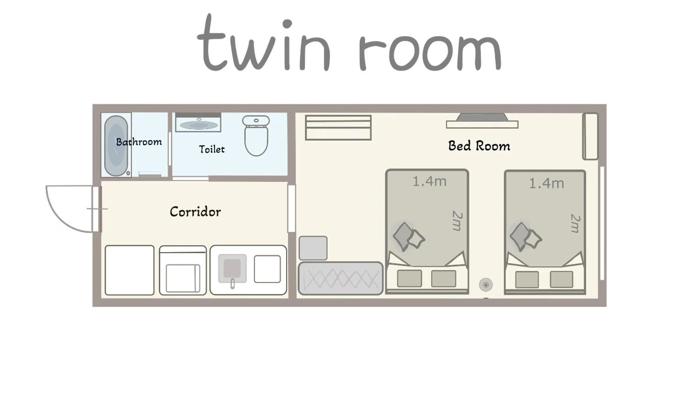 Floor plan in INA HOUSE Nijojo