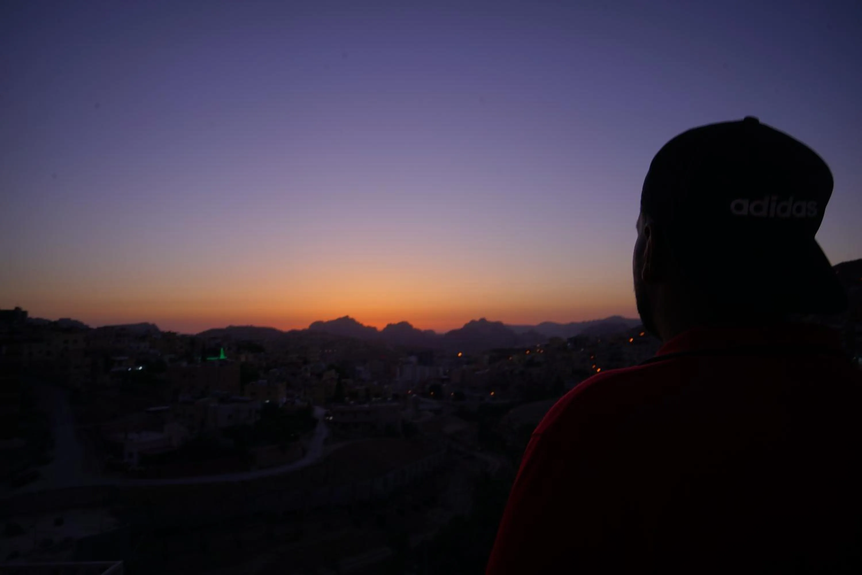 Sunset in Petra Sofsaf Hotel