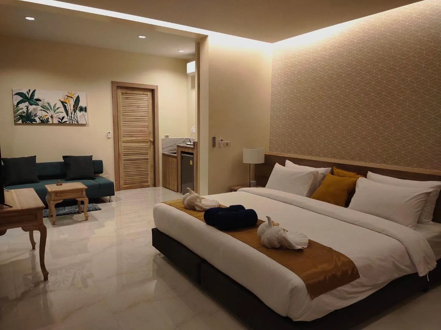 Bed in Khaolak Blue Sky Villa