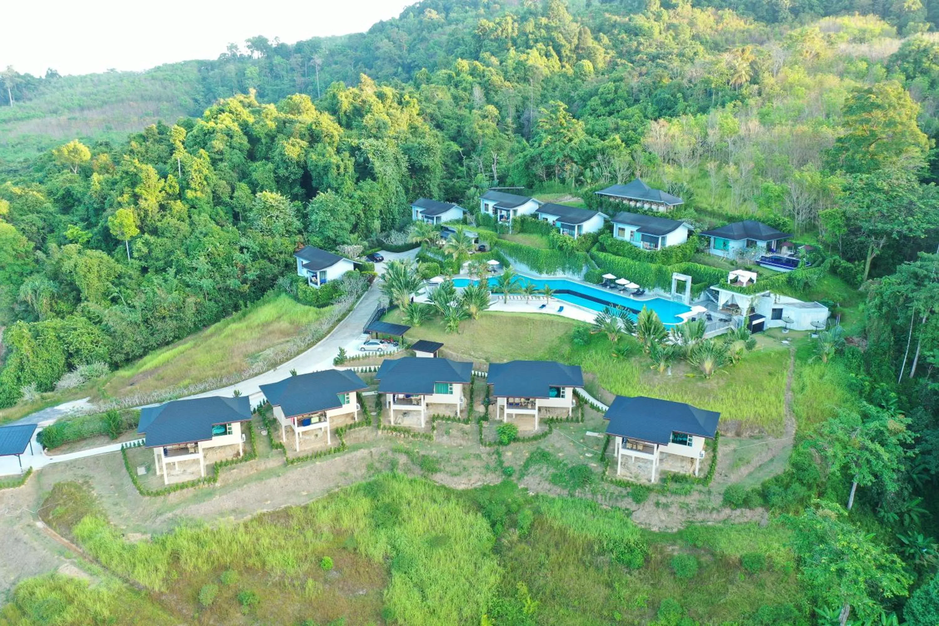 Bird's eye view in Khaolak Blue Sky Villa