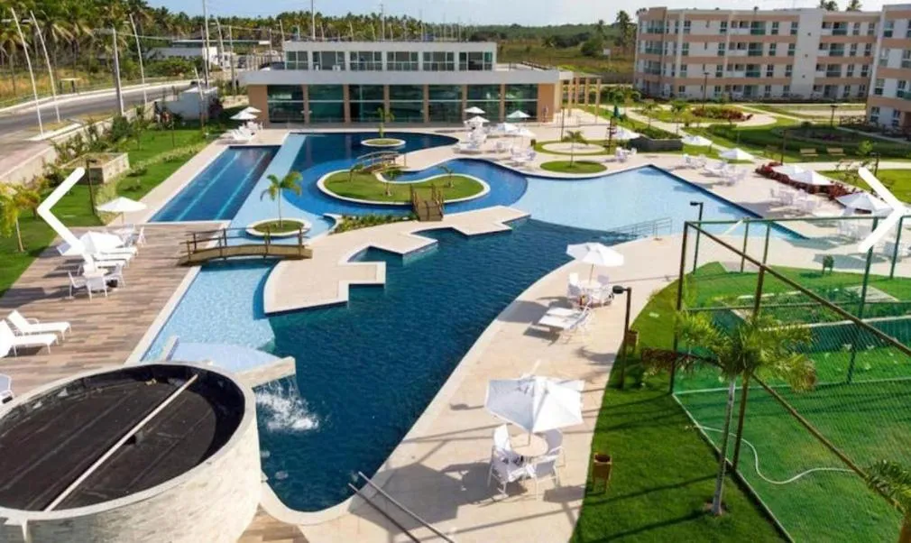 Pool view in Flat Porto de Galinhas