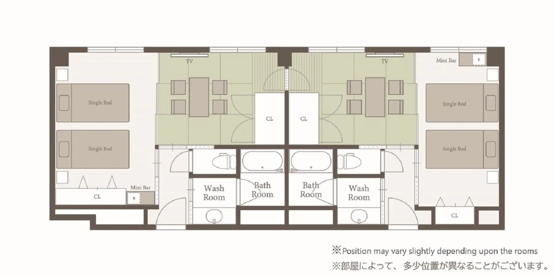Floor plan in LUXCARE HOTEL