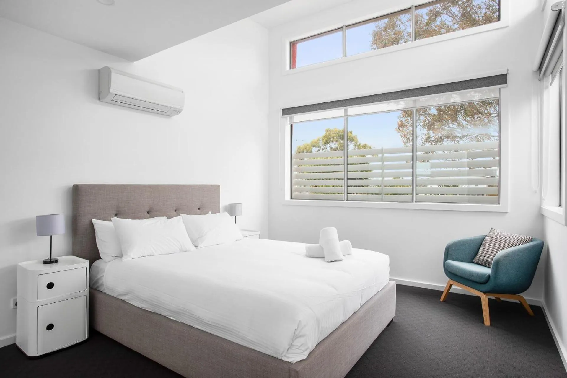 Bedroom, Bed in Phillip Island Townhouses
