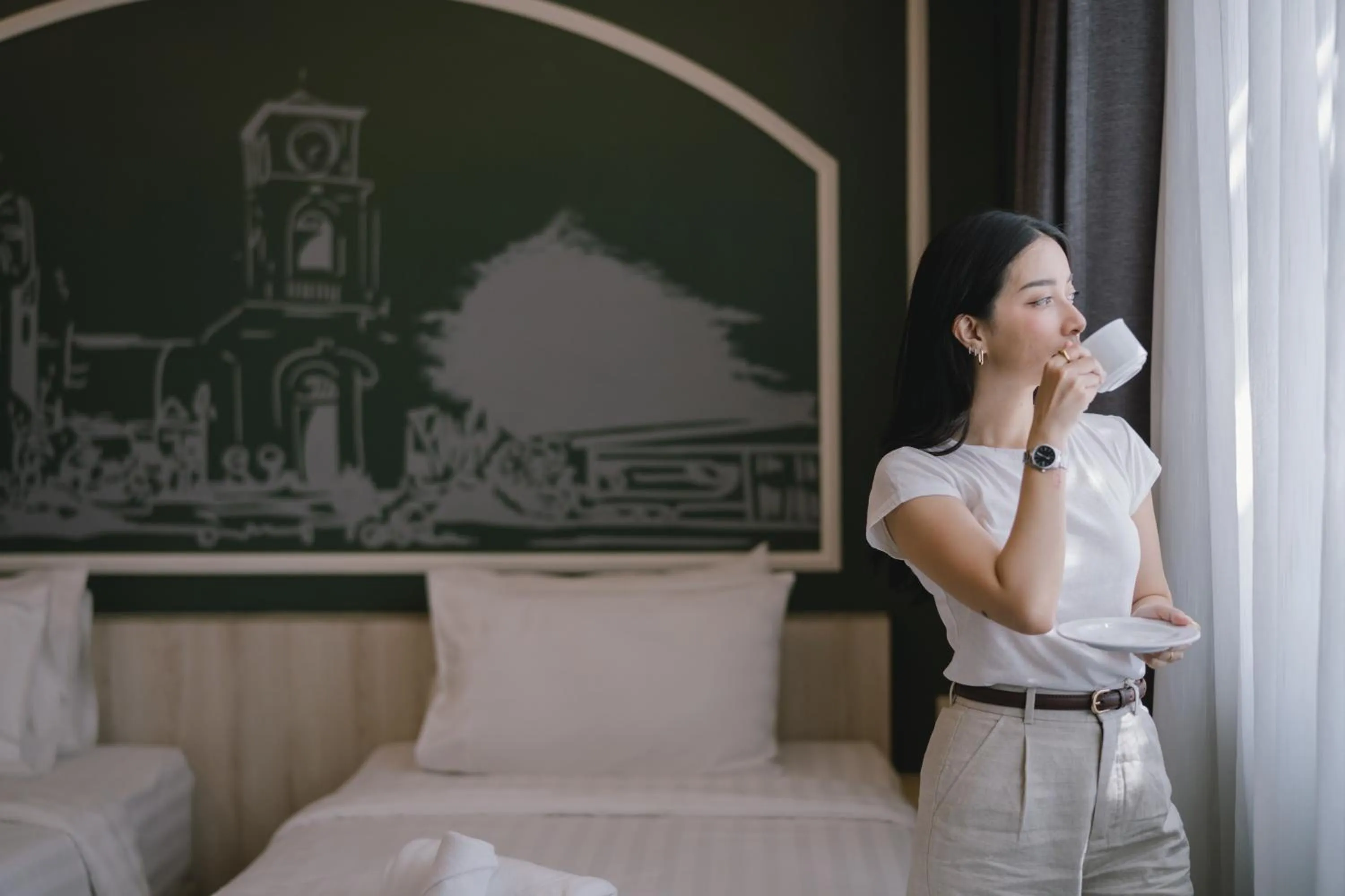 Bedroom, Bed in Peranakan House