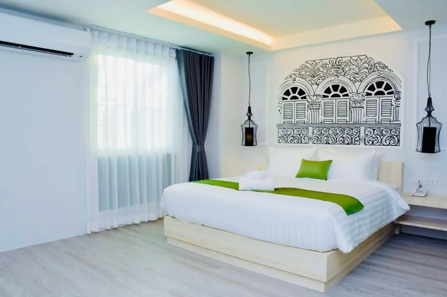 Bedroom, Bed in Peranakan House Bedroom, Bed in Peranakan House