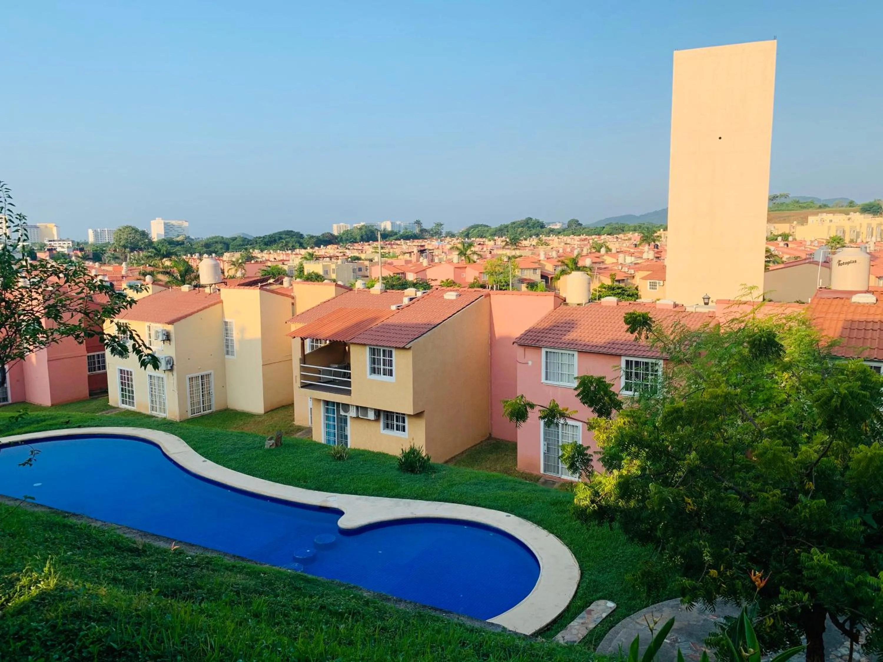 Pool view in sweet home ixtapa comfort