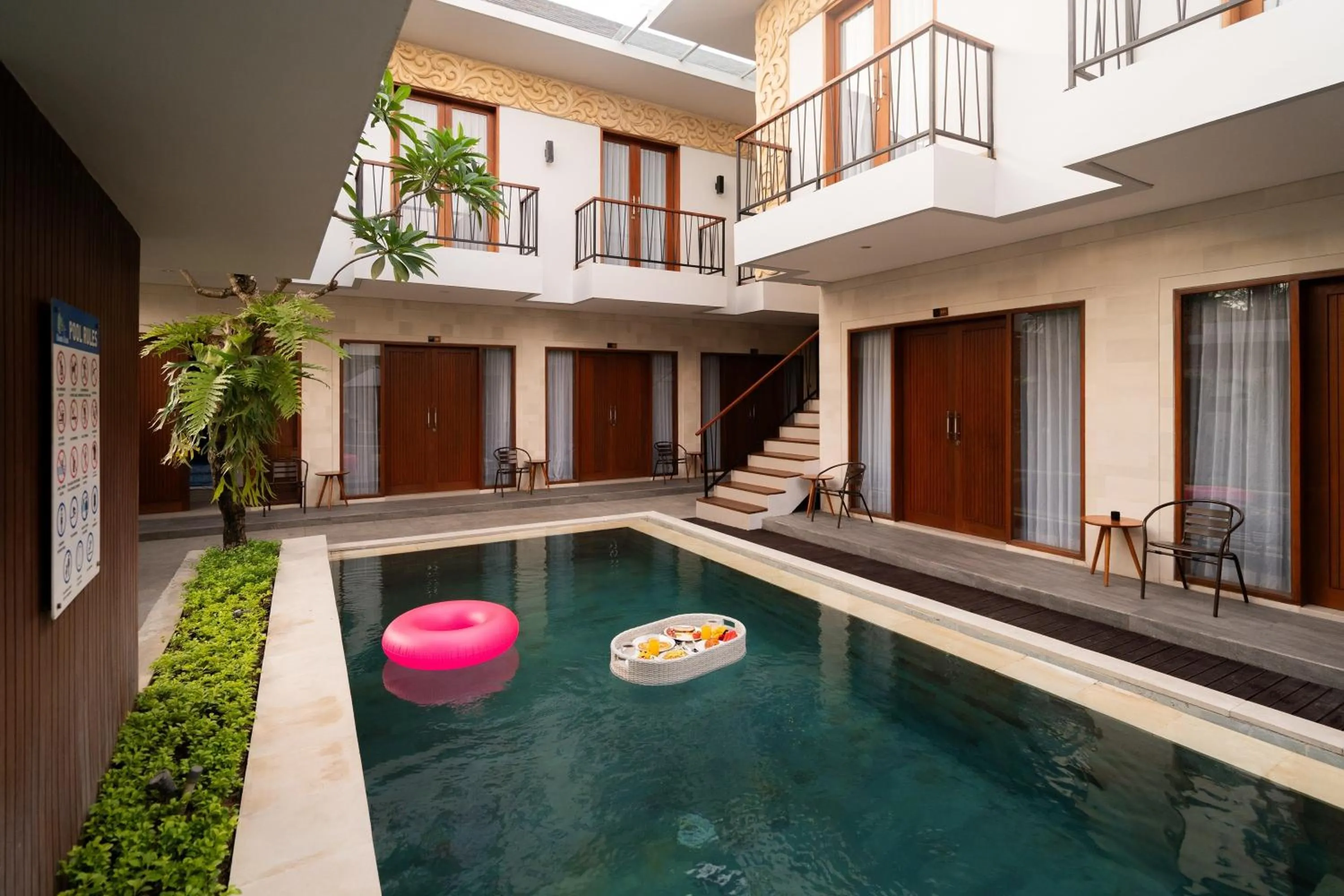 Swimming pool in Mahesa Suites Seminyak