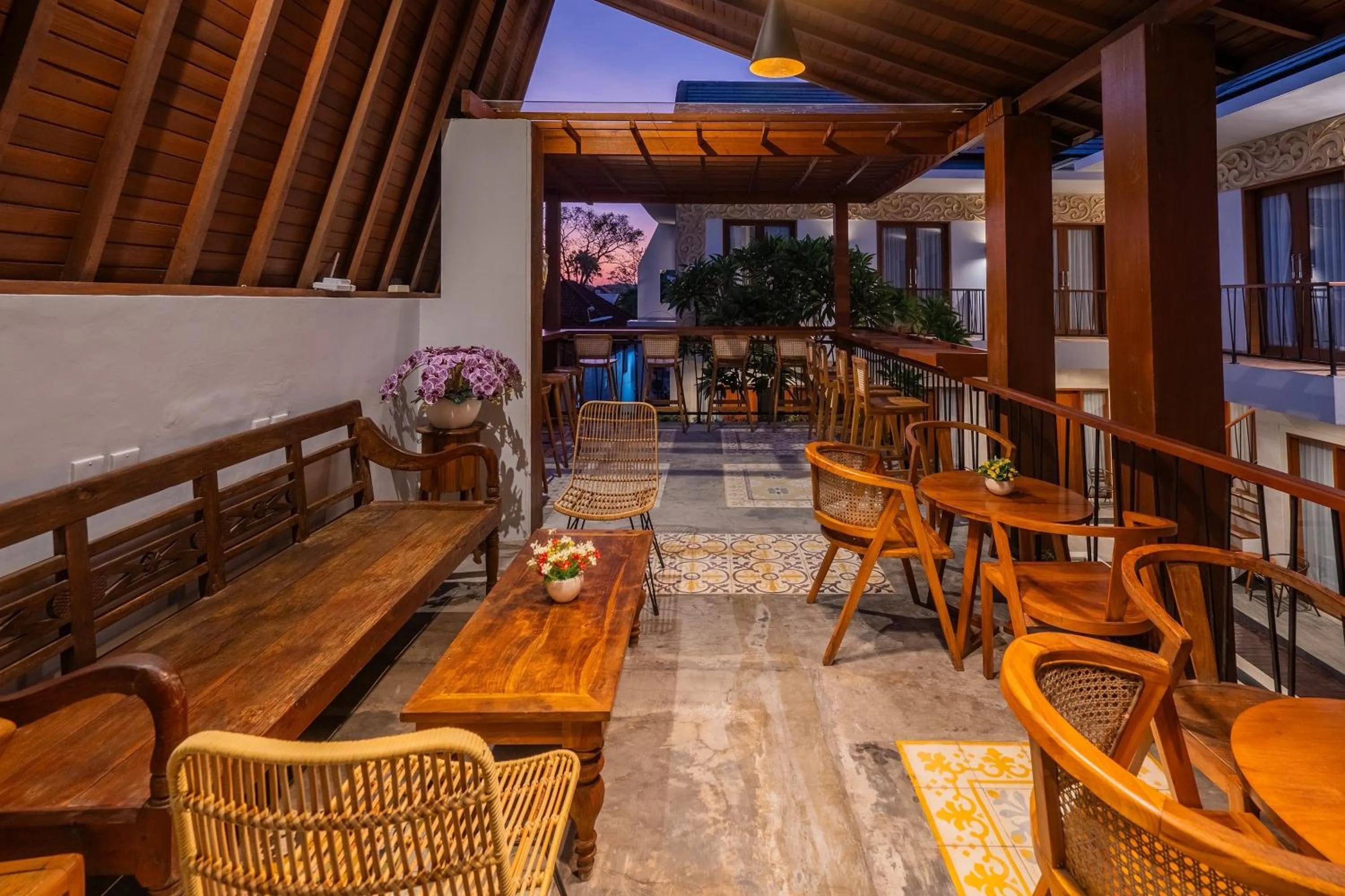 Seating area in Mahesa Suites Seminyak